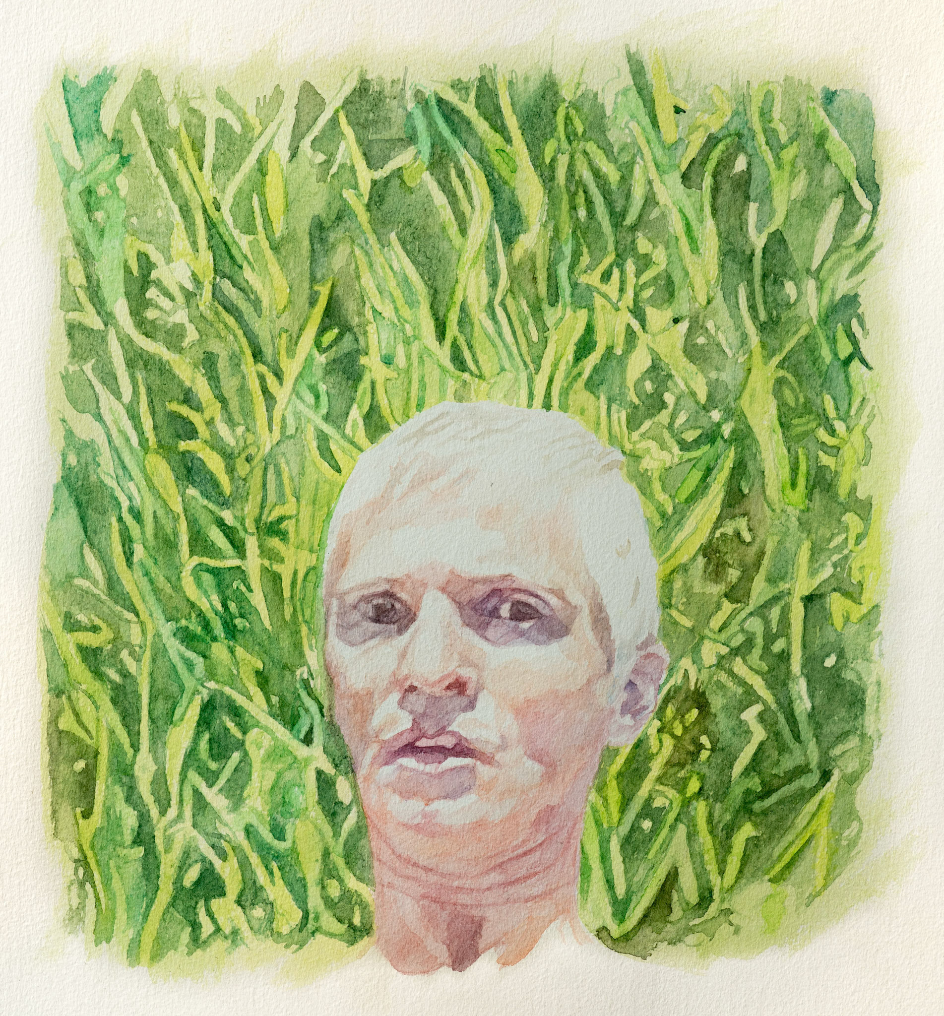 Untitled,  watercolour on paper, 35 x 32 cm (based on drone performance registration May 8 2025)