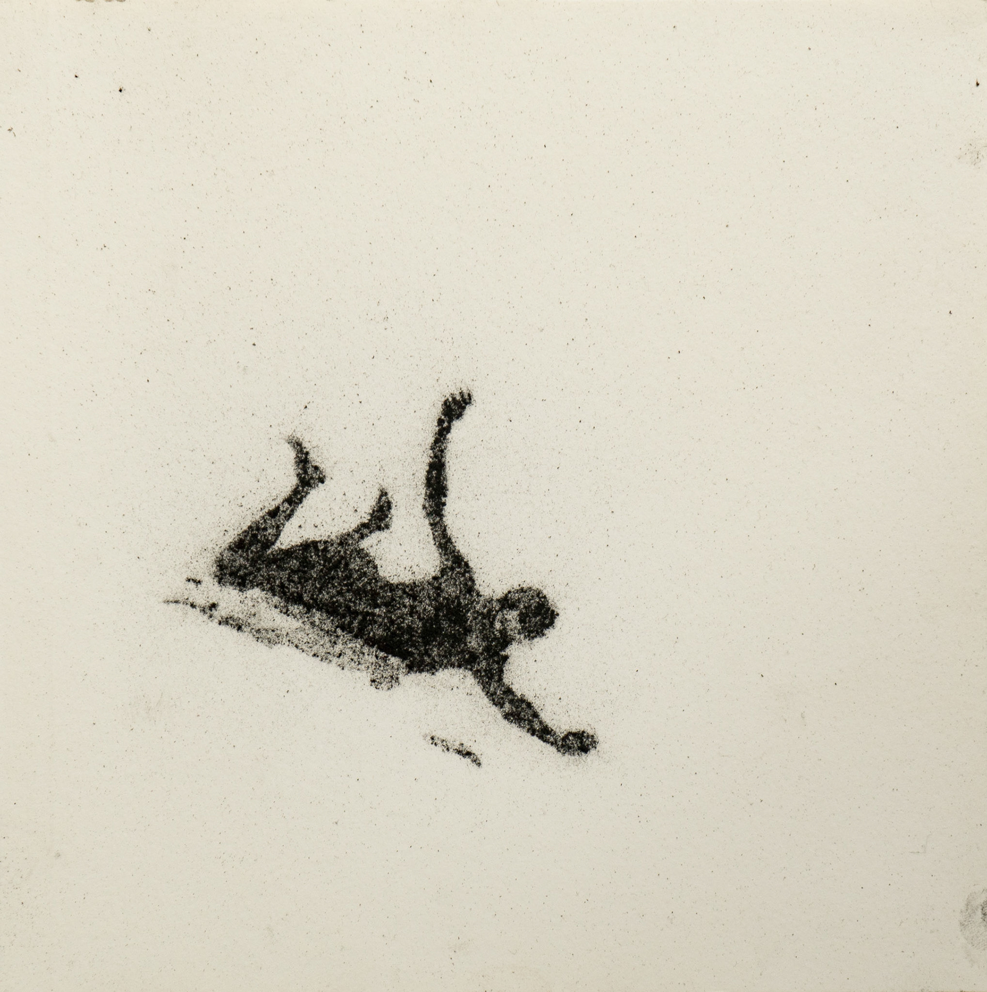 Untitled, graphite(powder) on paper, 23,4 x ± 23,4 cm, 2020