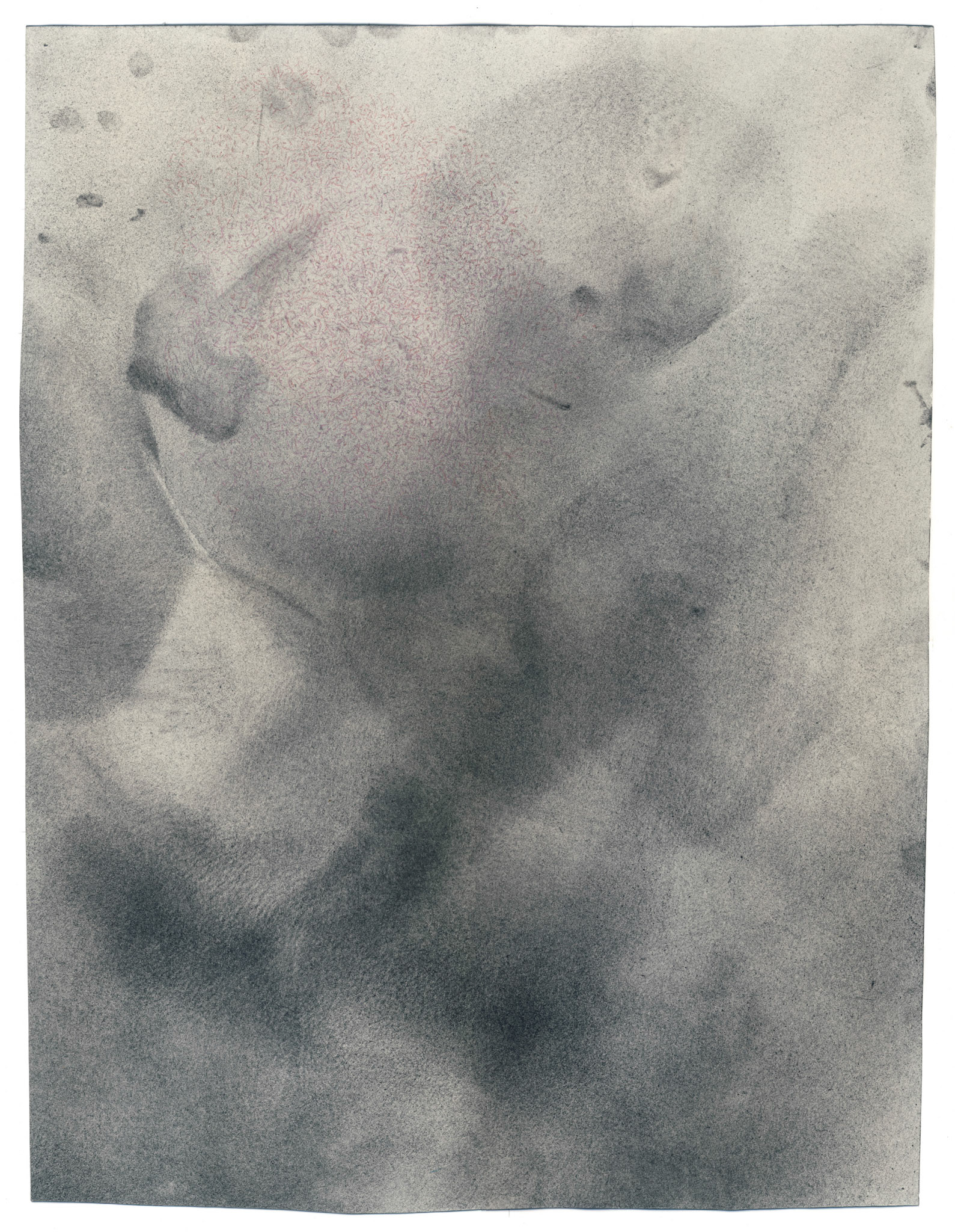 Untitled, graphite and colored pencil on paper, 44-34,5 cm, 2018