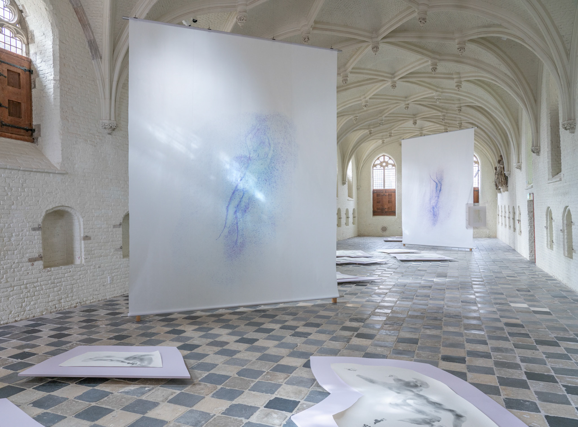 installation view Moving Through Thin Places, solo exhibition, Vleeshal 2024