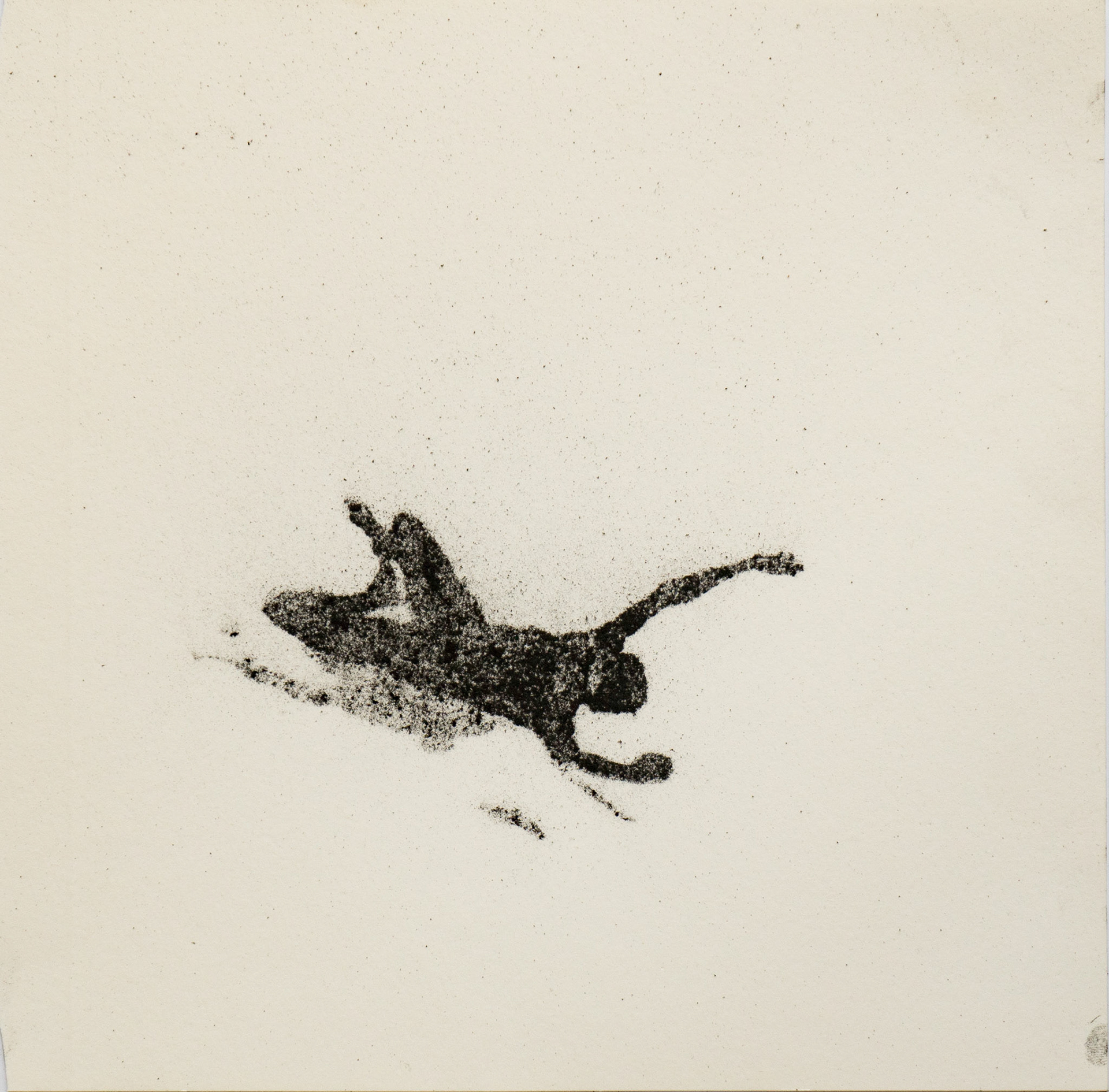 Untitled, graphite(powder) on paper, 23,4 x ± 23,4 cm, 2020