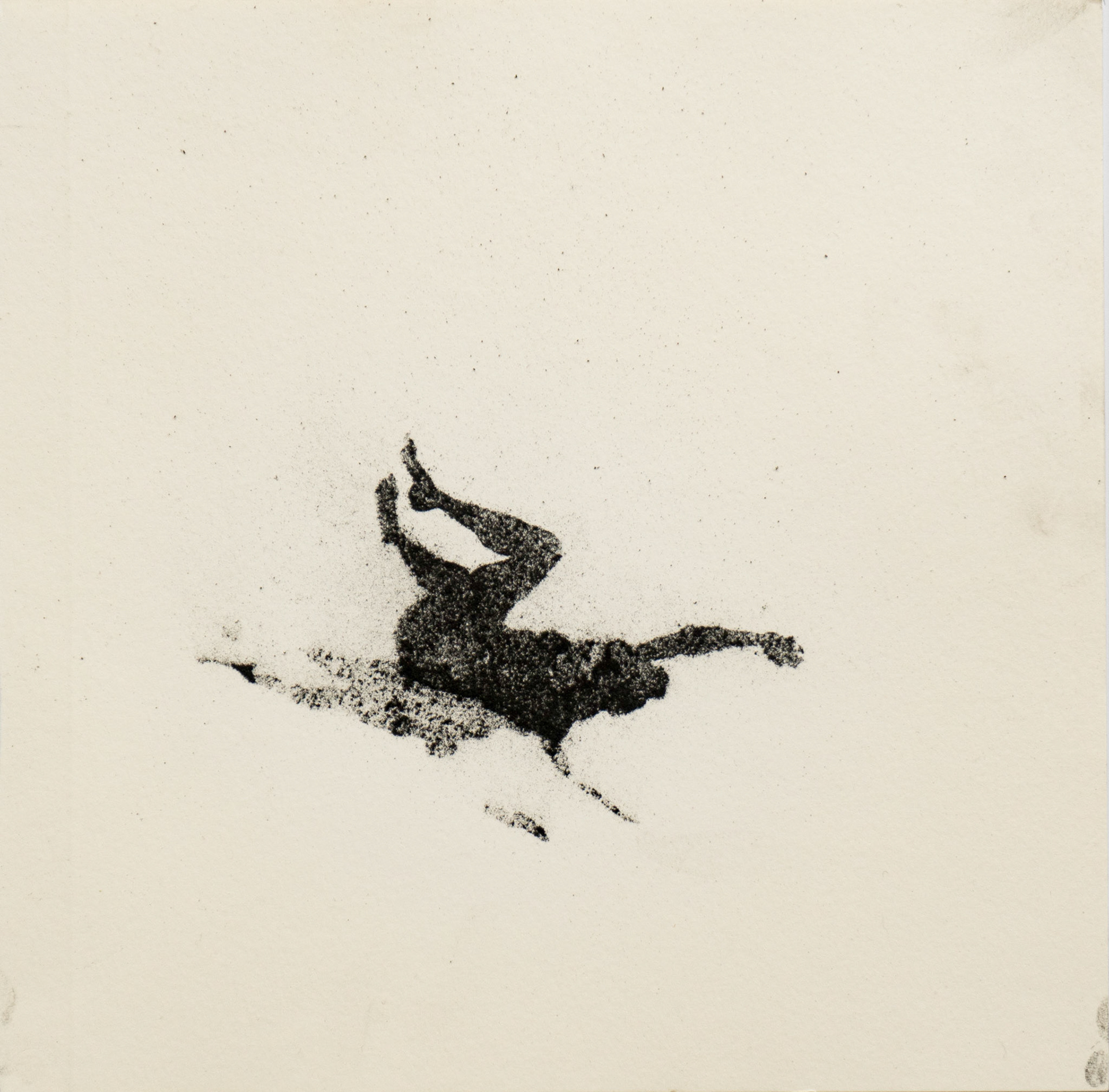 Untitled, graphite(powder) on paper, 23,4 x ± 23,4 cm, 2020