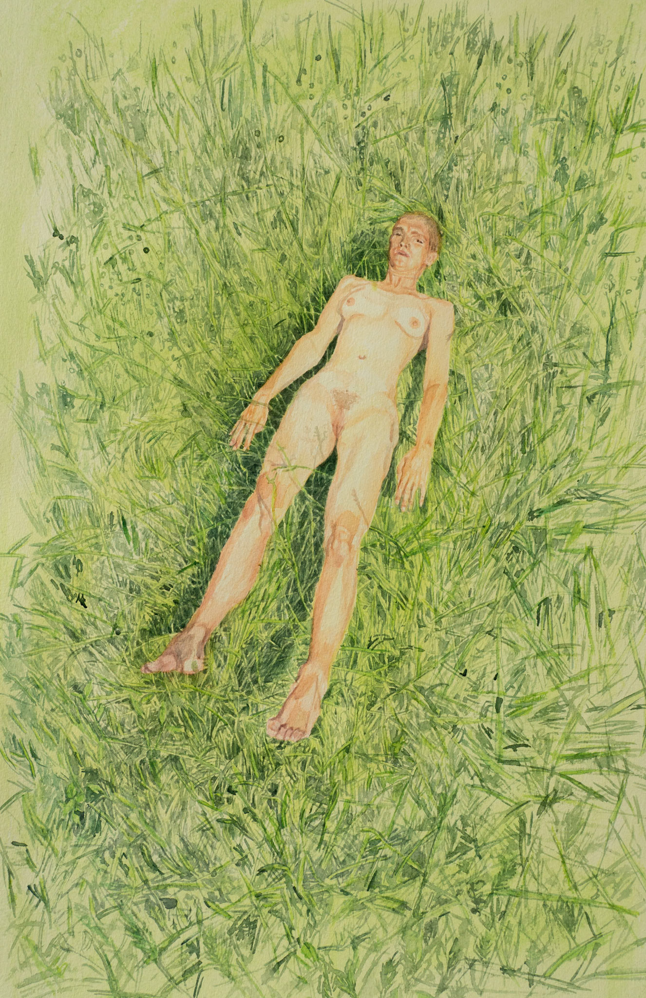 06.02, watercolor on paper, 52 x 36 cm (based on drone performance registration June 2  2025)