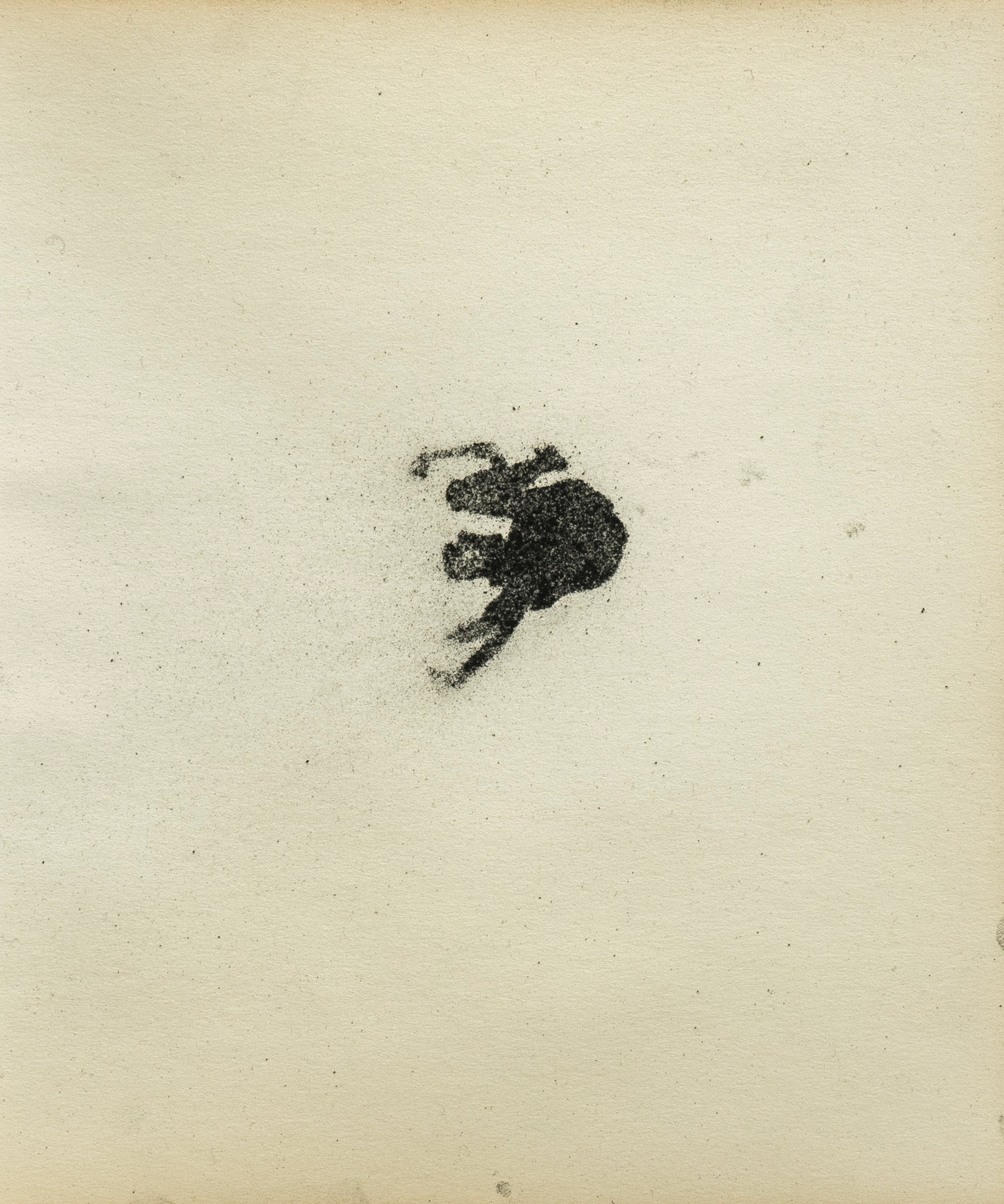 Untitled, graphite(powder) on paper, 23,9 x 20 cm, 2020