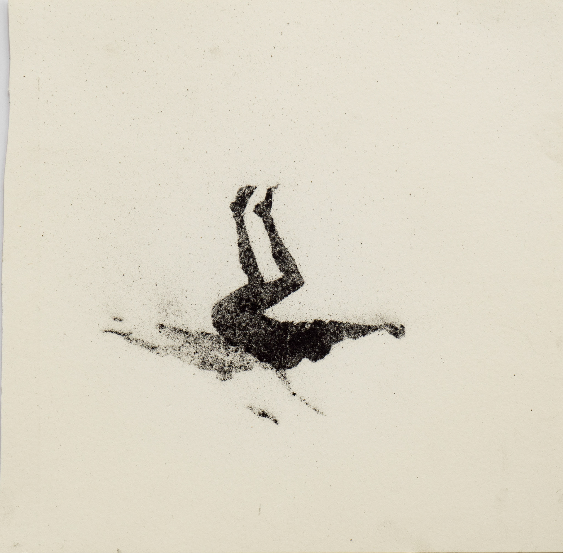Untitled, graphite(powder) on paper, 23,4 x ± 23,4 cm, 2020