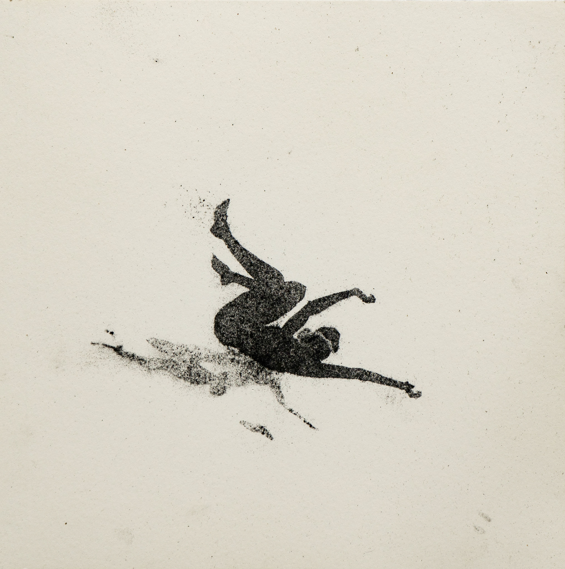Untitled, graphite(powder) on paper, 23,4 x ± 23,4 cm, 2020