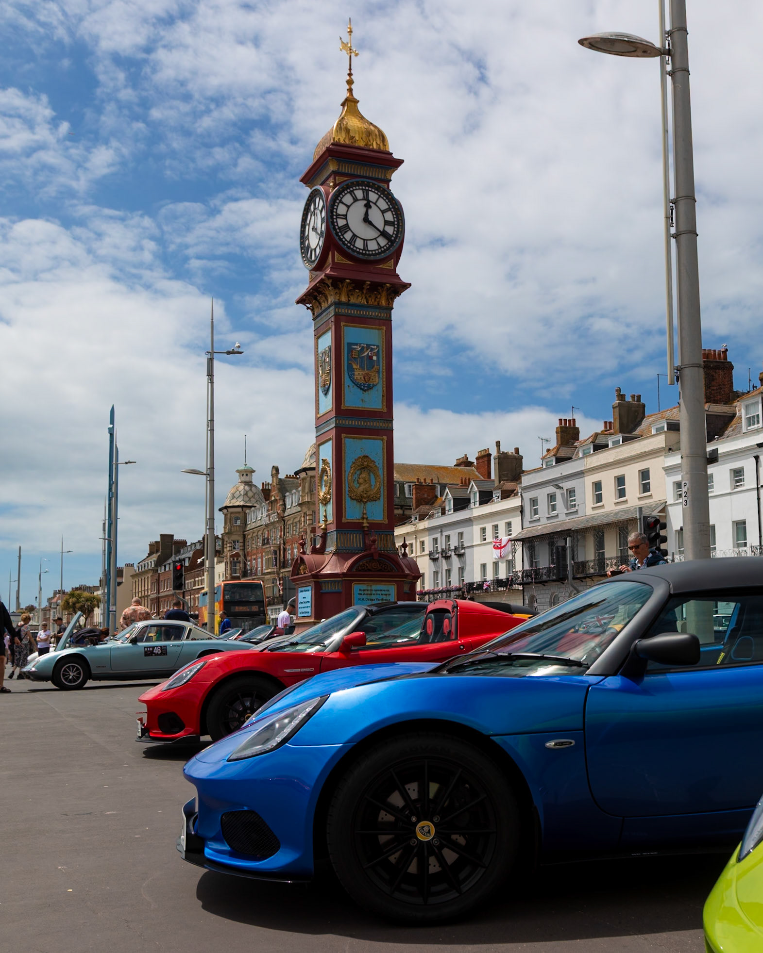 The Lotus Club of Great Britians annual display of cars at Weymouth 2024.