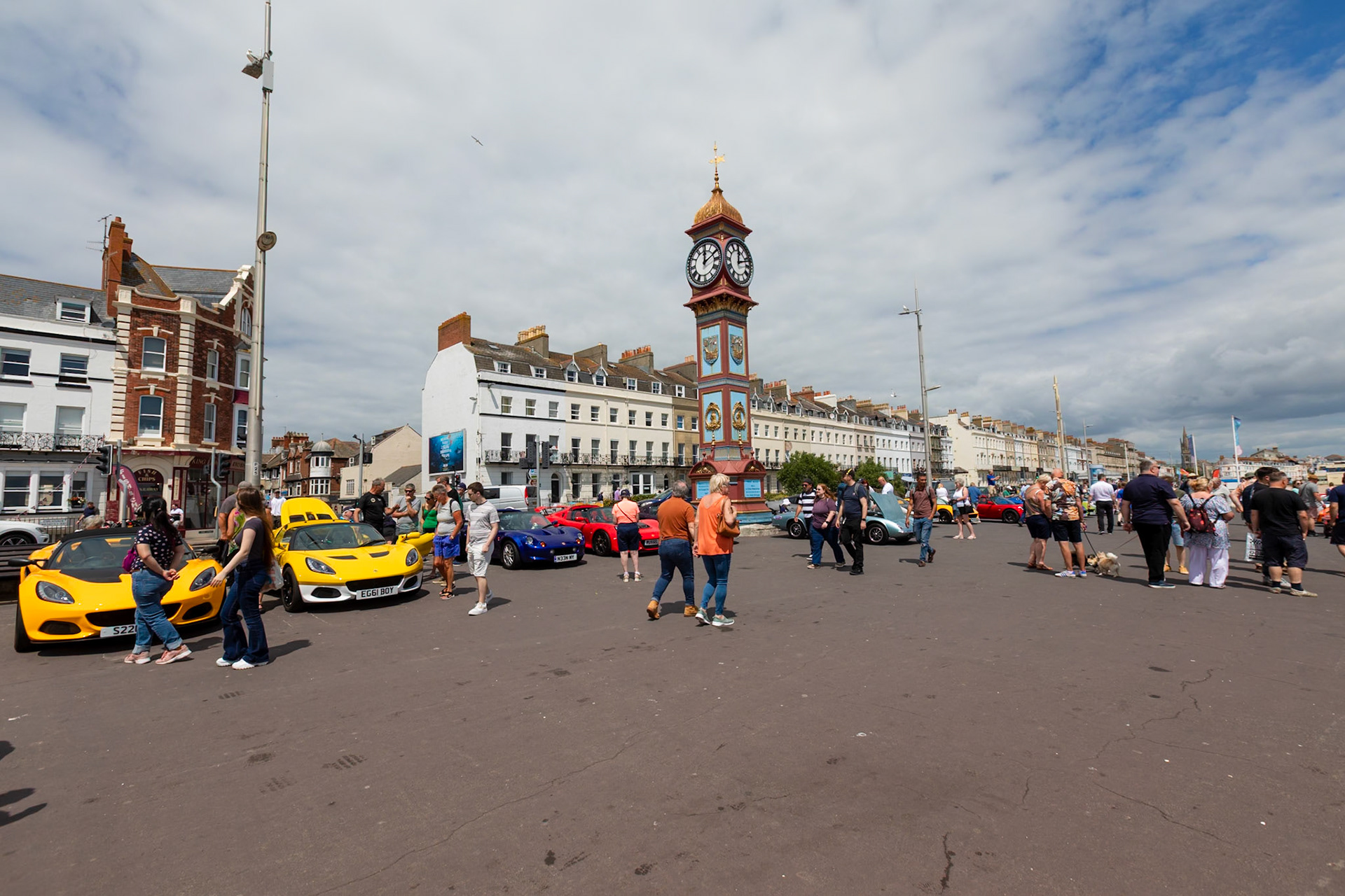 The Lotus Club of Great Britians annual display of cars at Weymouth 2024.