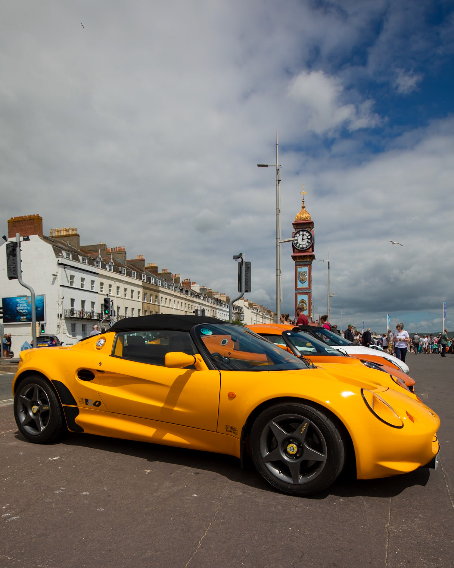 The Lotus Club of Great Britians annual display of cars at Weymouth 2024.