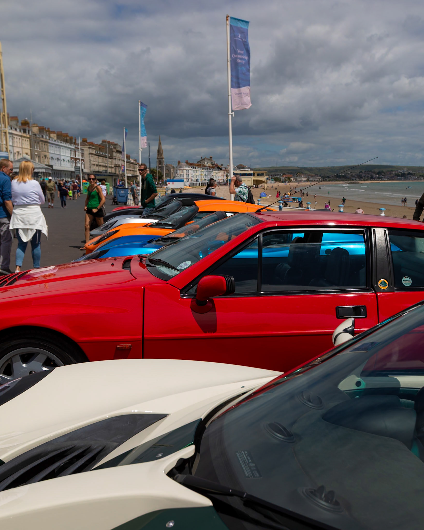 The Lotus Club of Great Britians annual display of cars at Weymouth 2024.