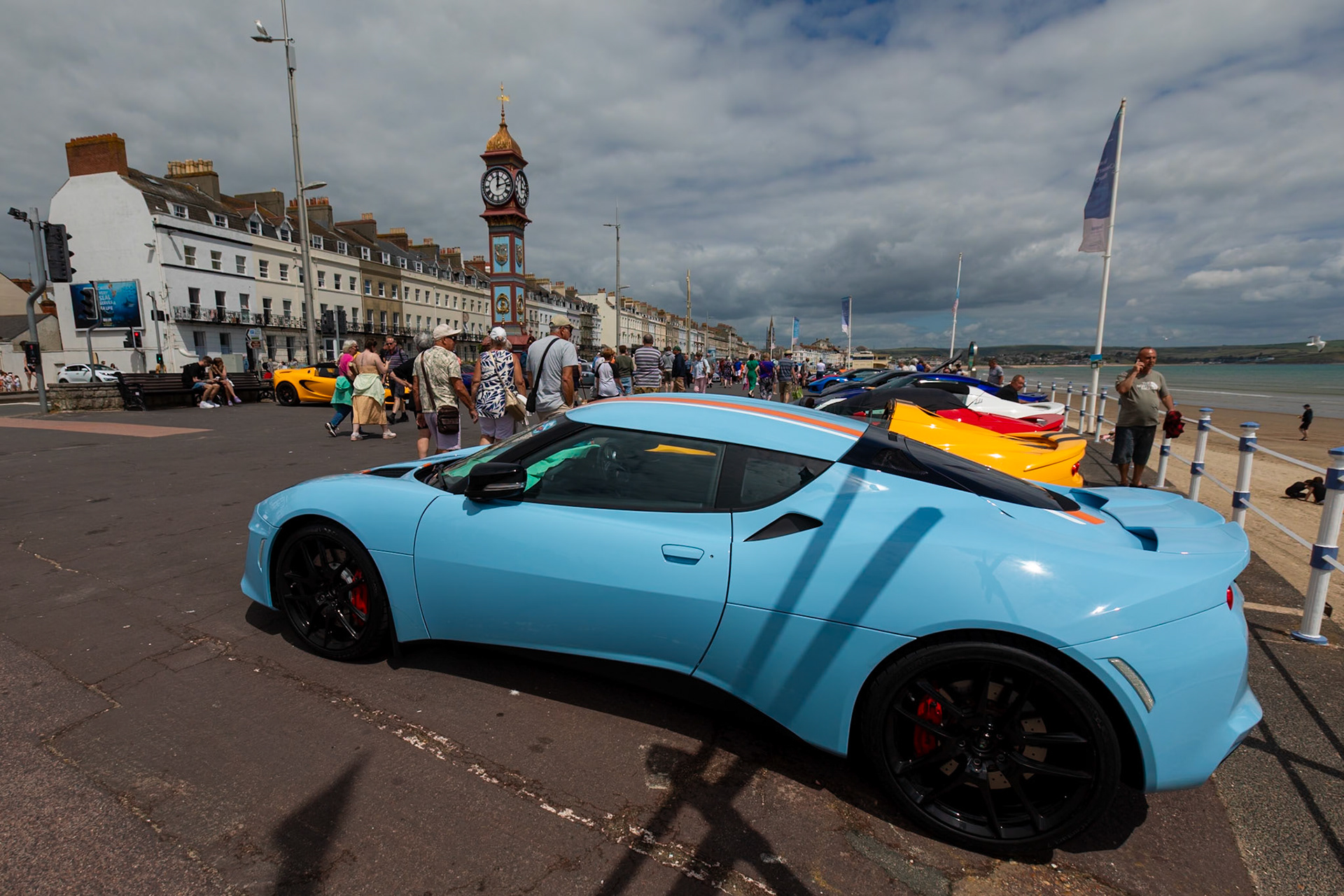 The Lotus Club of Great Britians annual display of cars at Weymouth 2024.