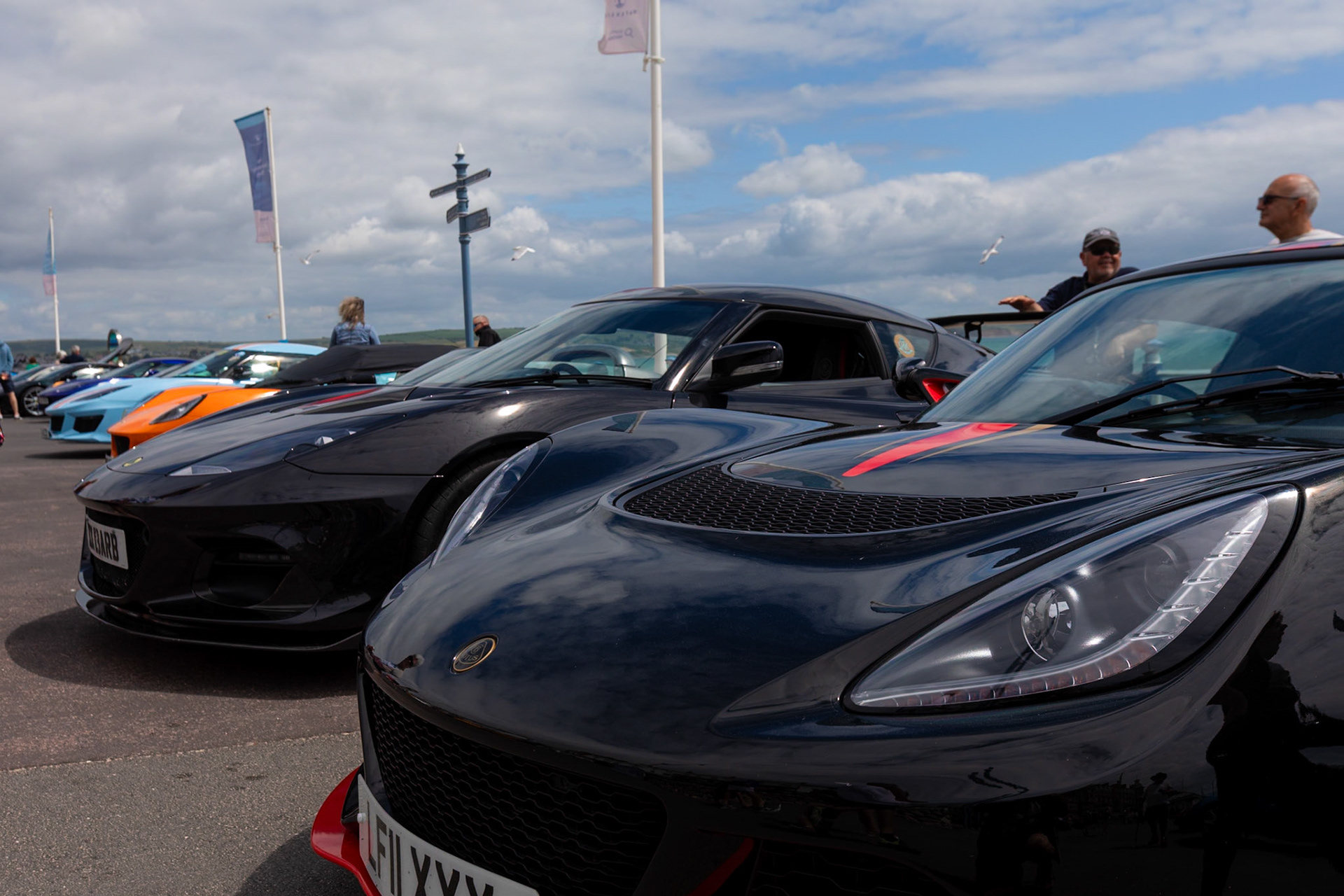 The Lotus Club of Great Britians annual display of cars at Weymouth 2024.