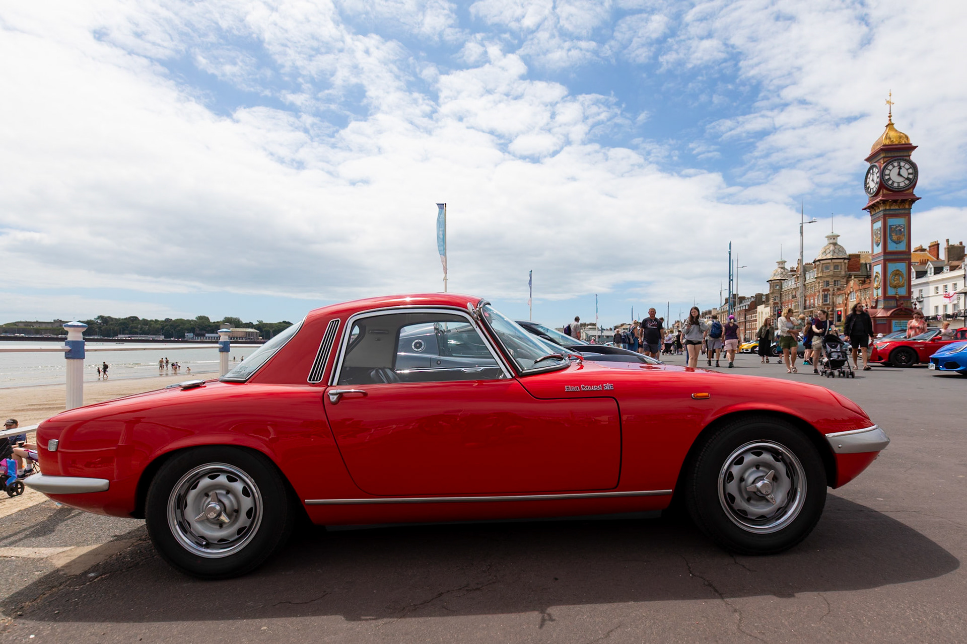The Lotus Club of Great Britians annual display of cars at Weymouth 2024.