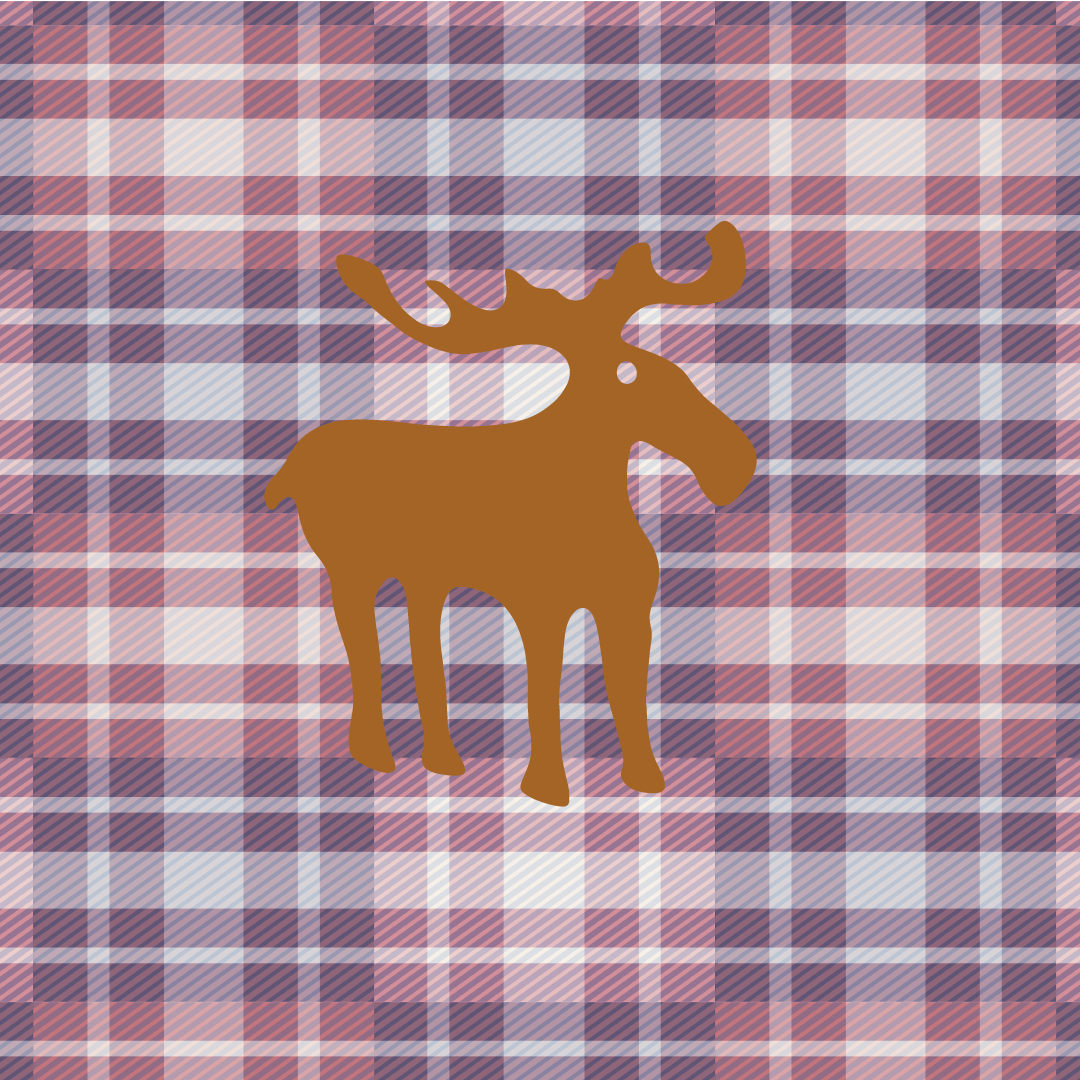 Moose and Flannel Tissue purple - SM202309-MSF014
