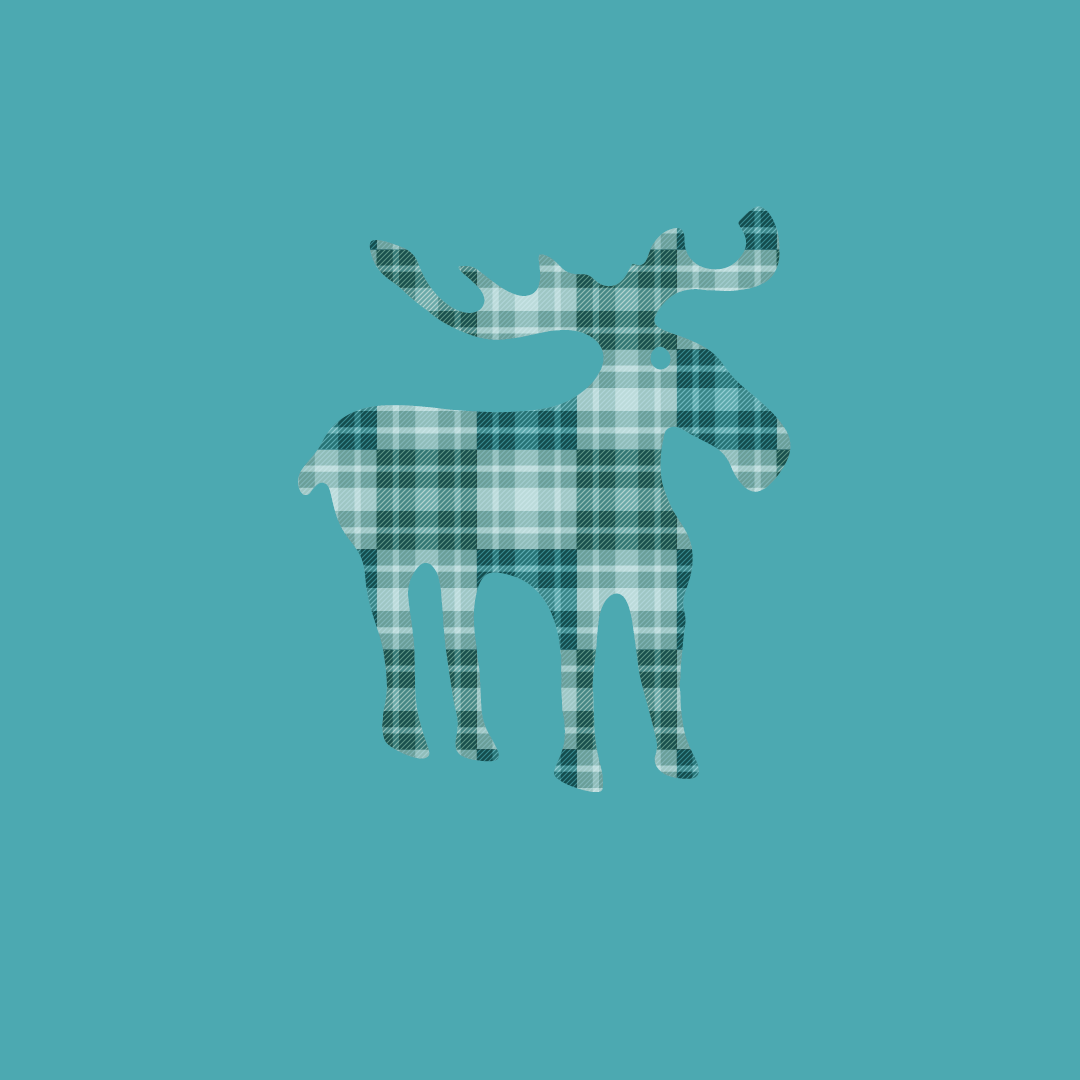 Flannel Moose in Green - SM202309-MSF009