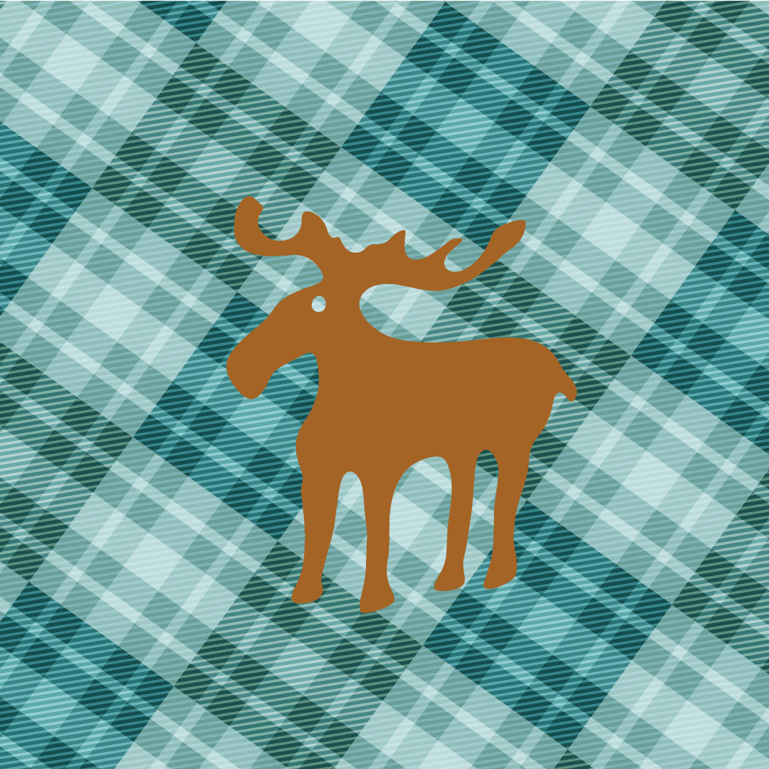 Moose and Flannel Tissue green - SM202309-MSF013