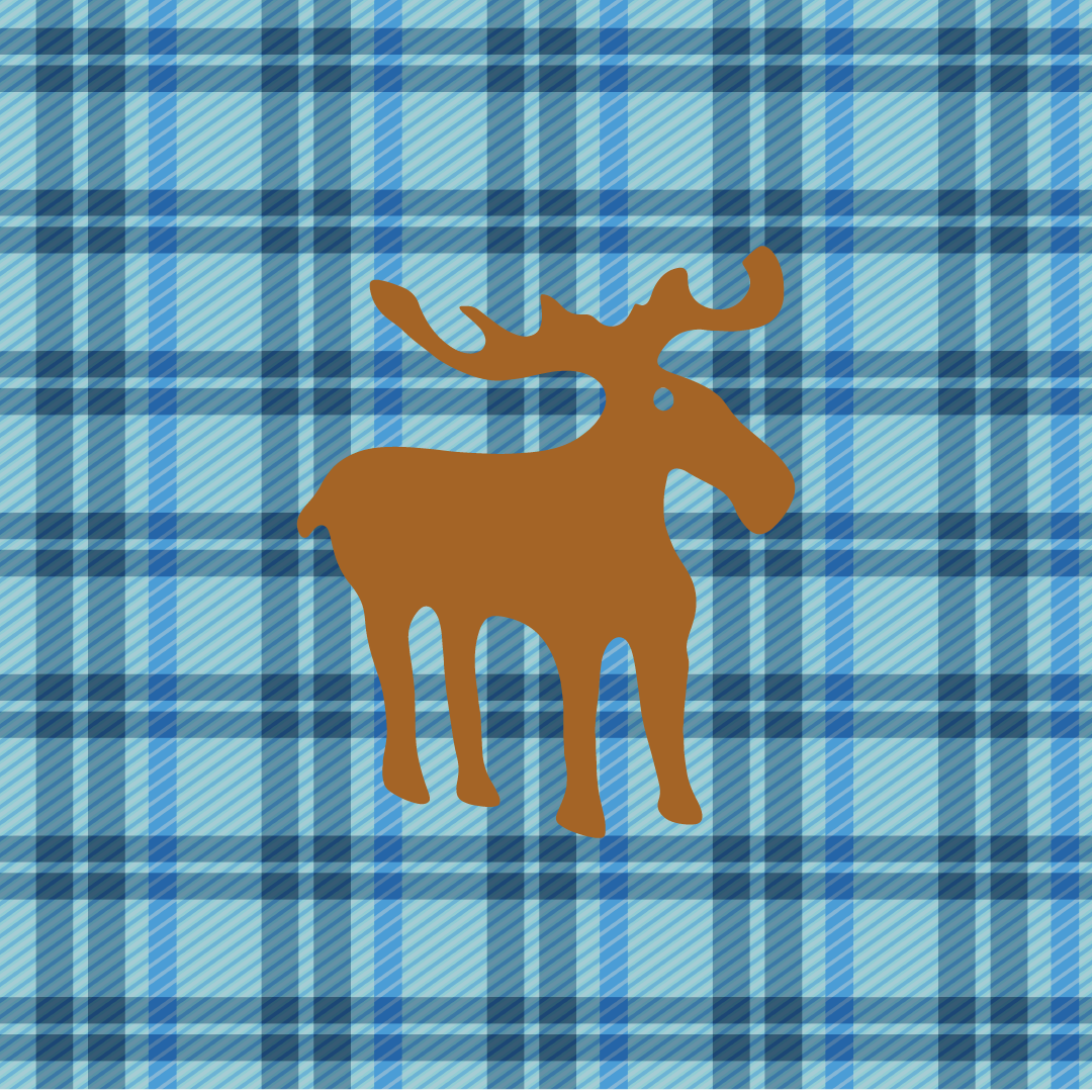 Moose and Flannel Tissue blue - SM202309-MSF016
