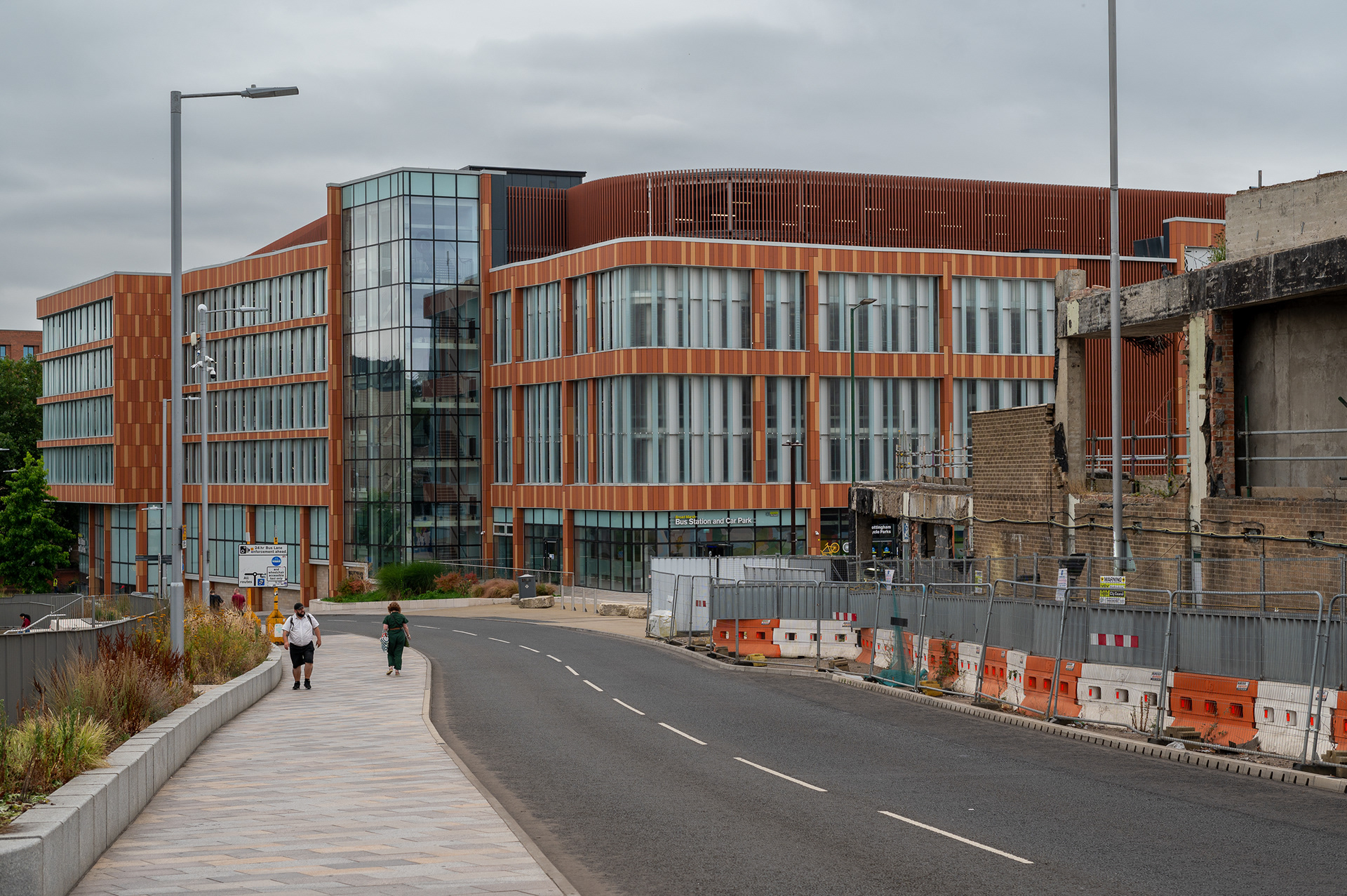 Broadmarsh bus station and library 2024
