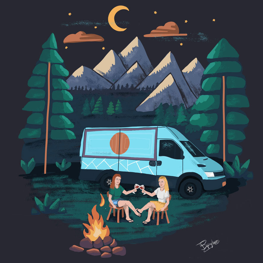 Illustratie ontwerp voor tijdschrift