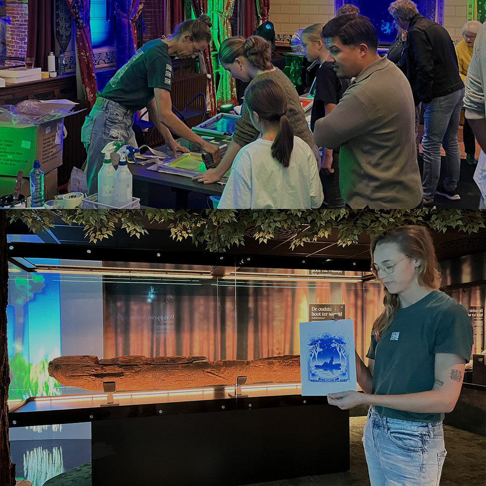 Museum evenement zeefdrukken
