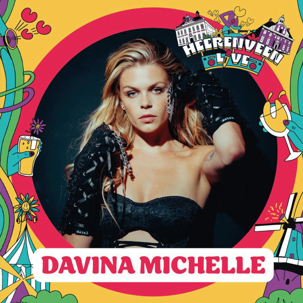 Davina Michelle festival poster Heerenveen live