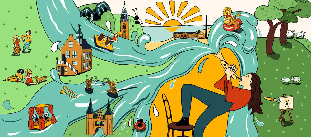 Illustratie ontwerp groningen