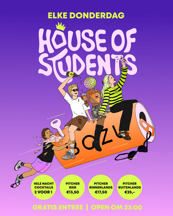 Club poster Illustratie ontwerp