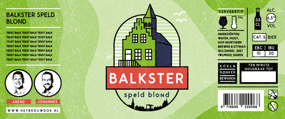 Speciaal bier etiket ontwerp Friesland