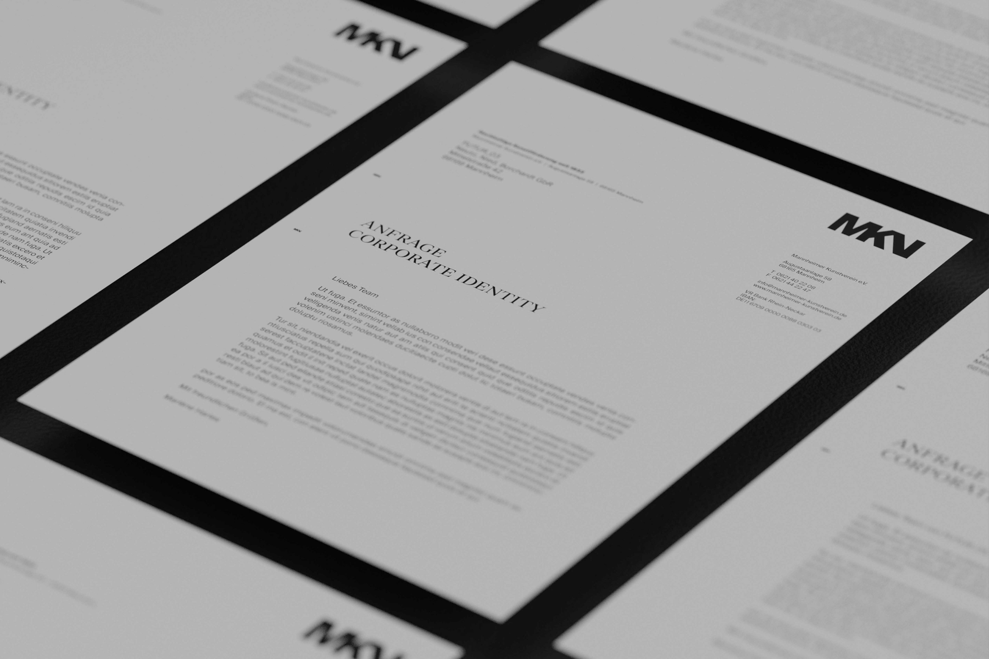 Corporate Design MKV, Briepapiere mit Logo, Design Marius Nied