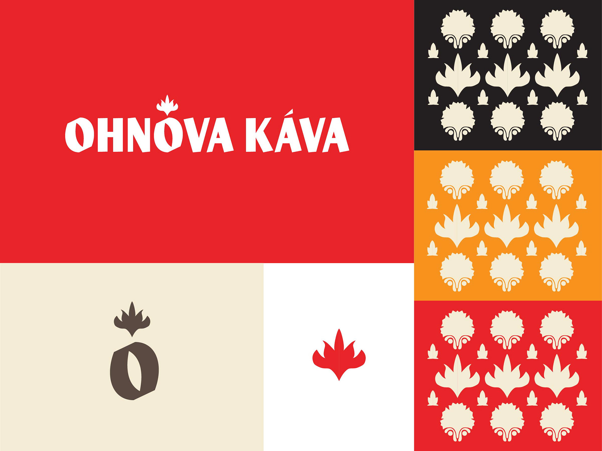 Ohnǒva Káva Logo Suite
