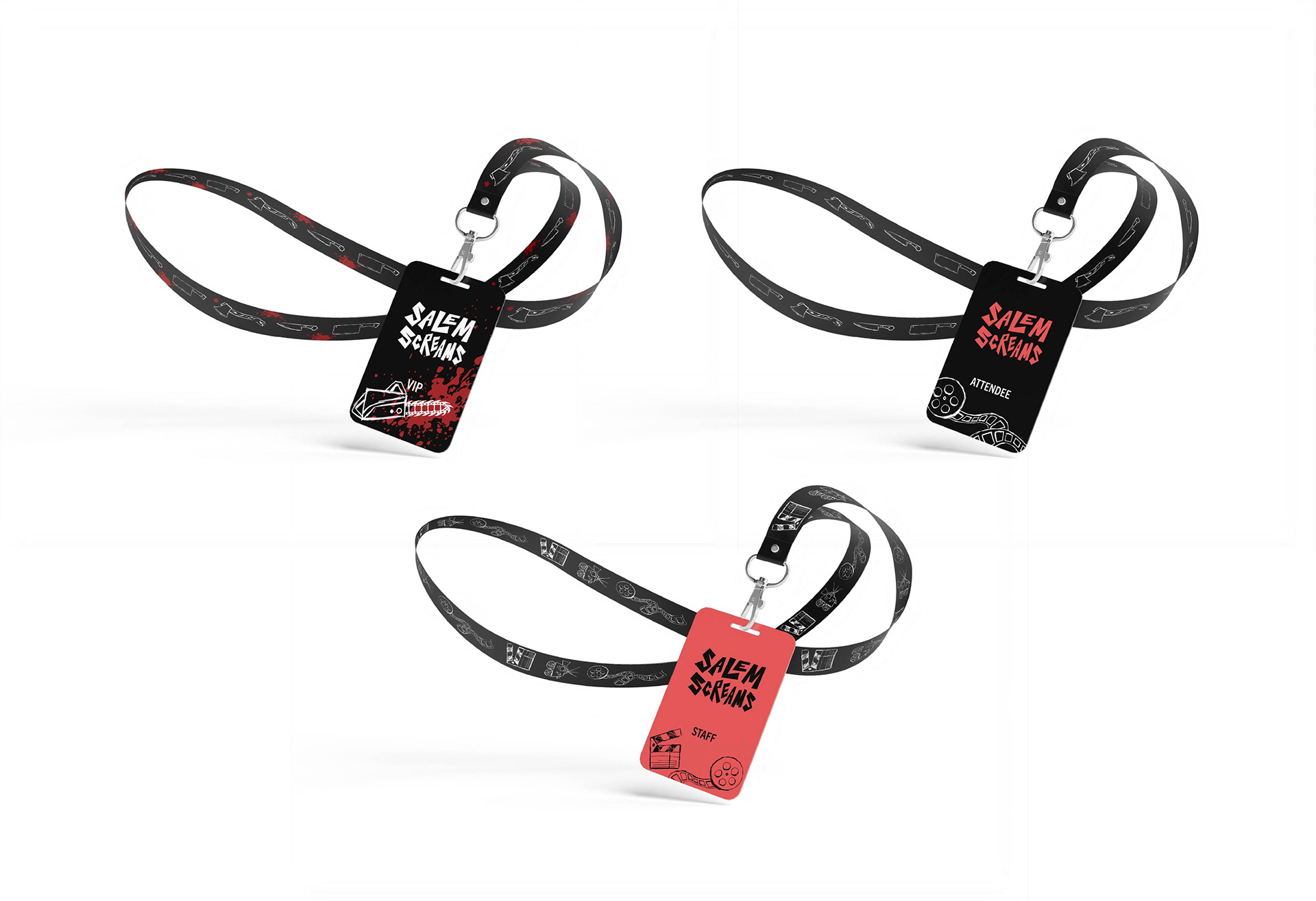 Salem Screams Lanyards (VIP, Attendee, & Staff)