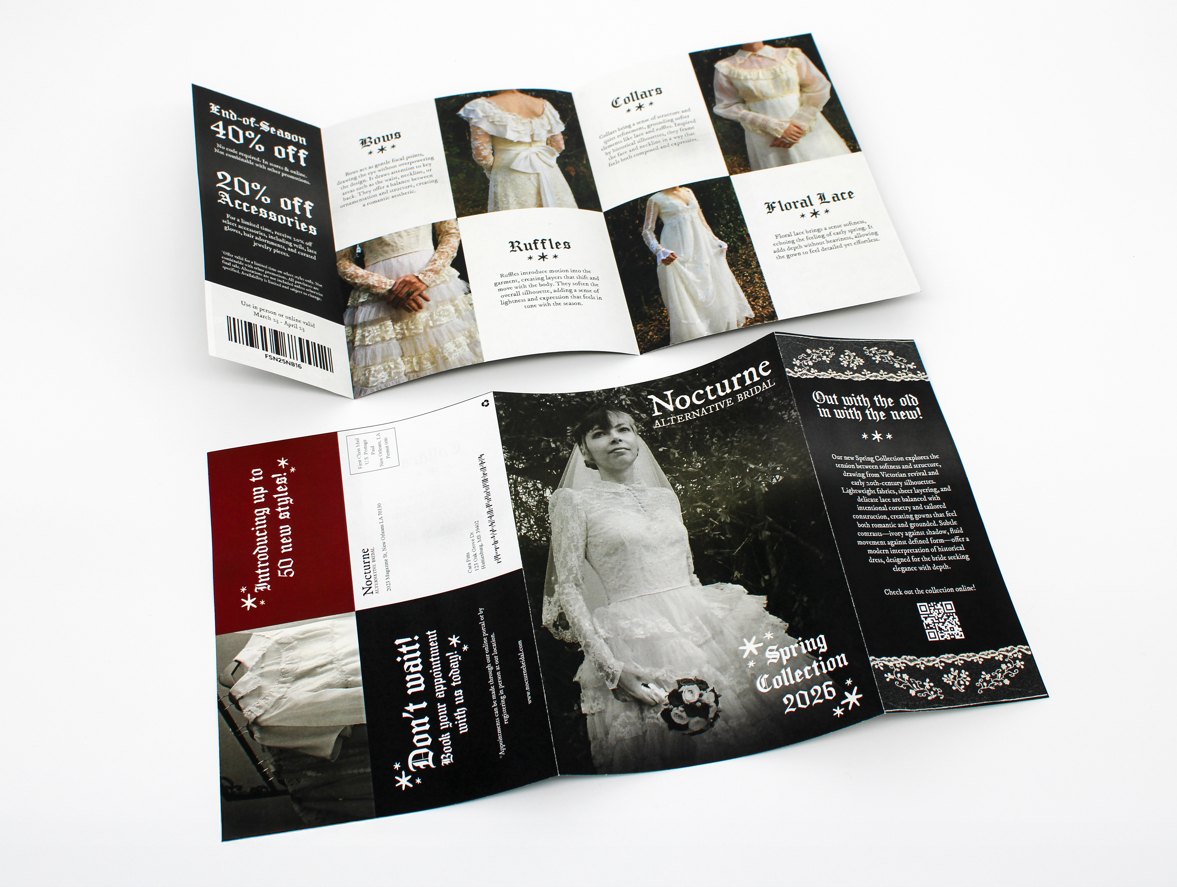 Nocturne Bridal Brochure Spread