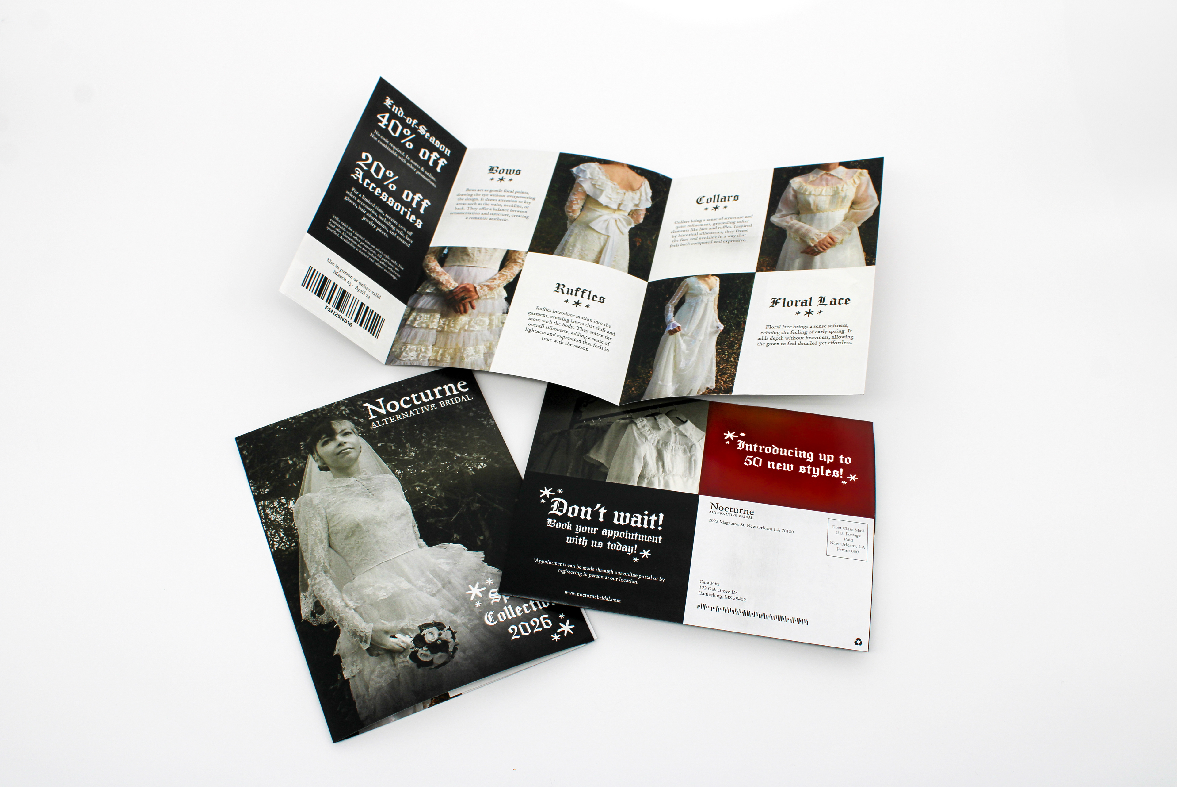 Nocturne Bridal Brochure Layout