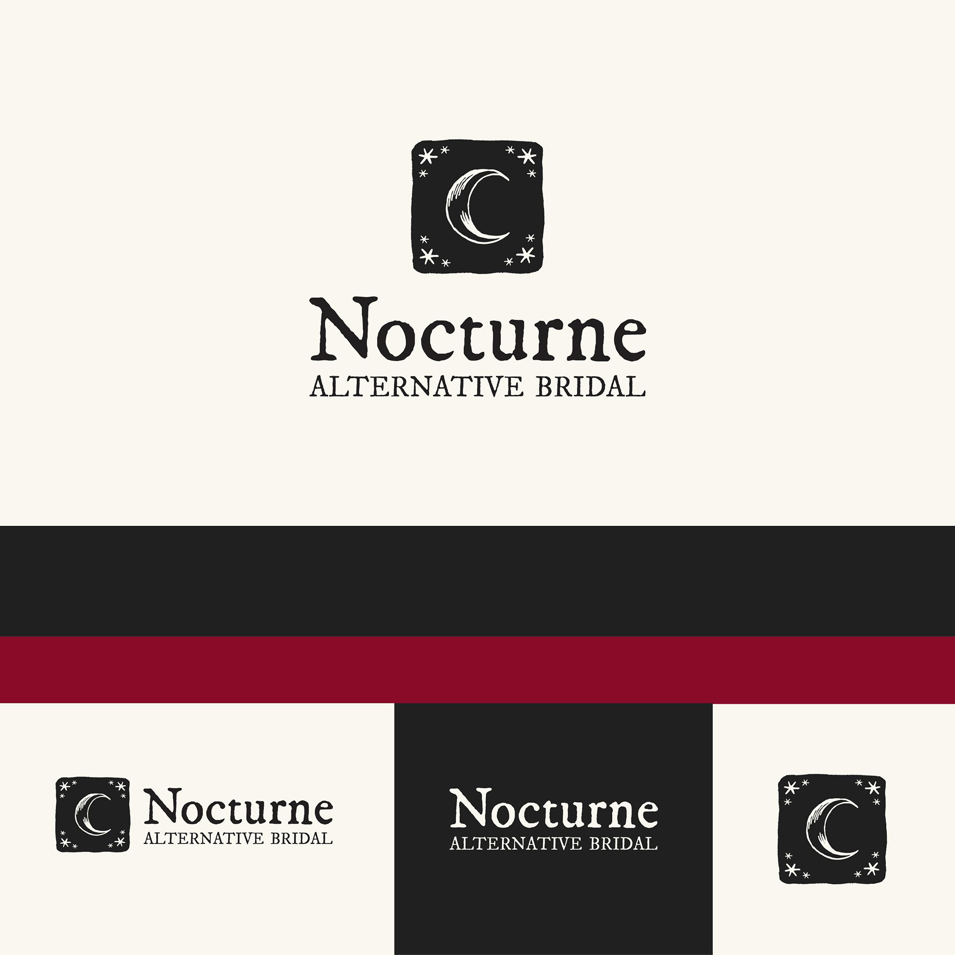 Nocturne Bridal Logo Suite