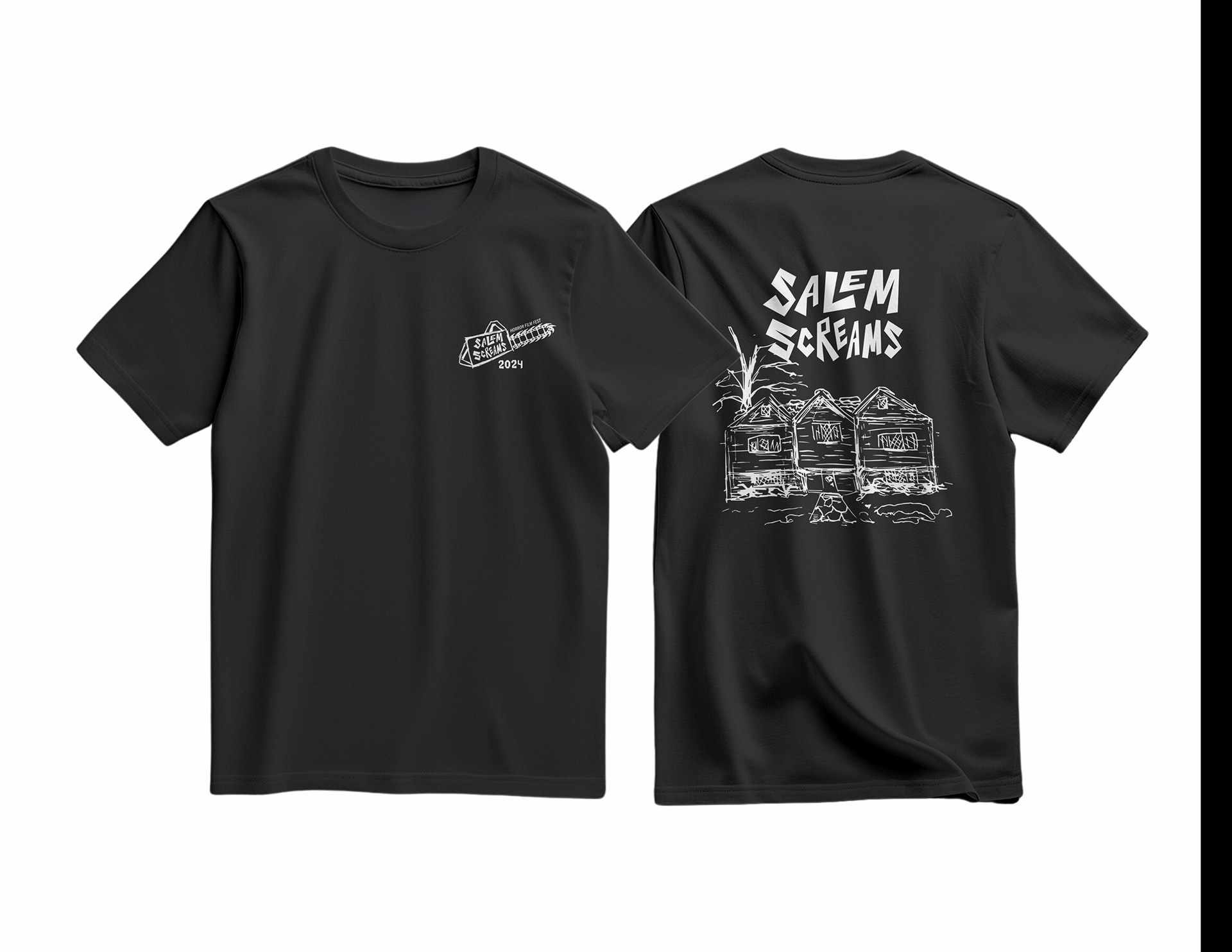 Salem Screams Front & Back T-Shirt