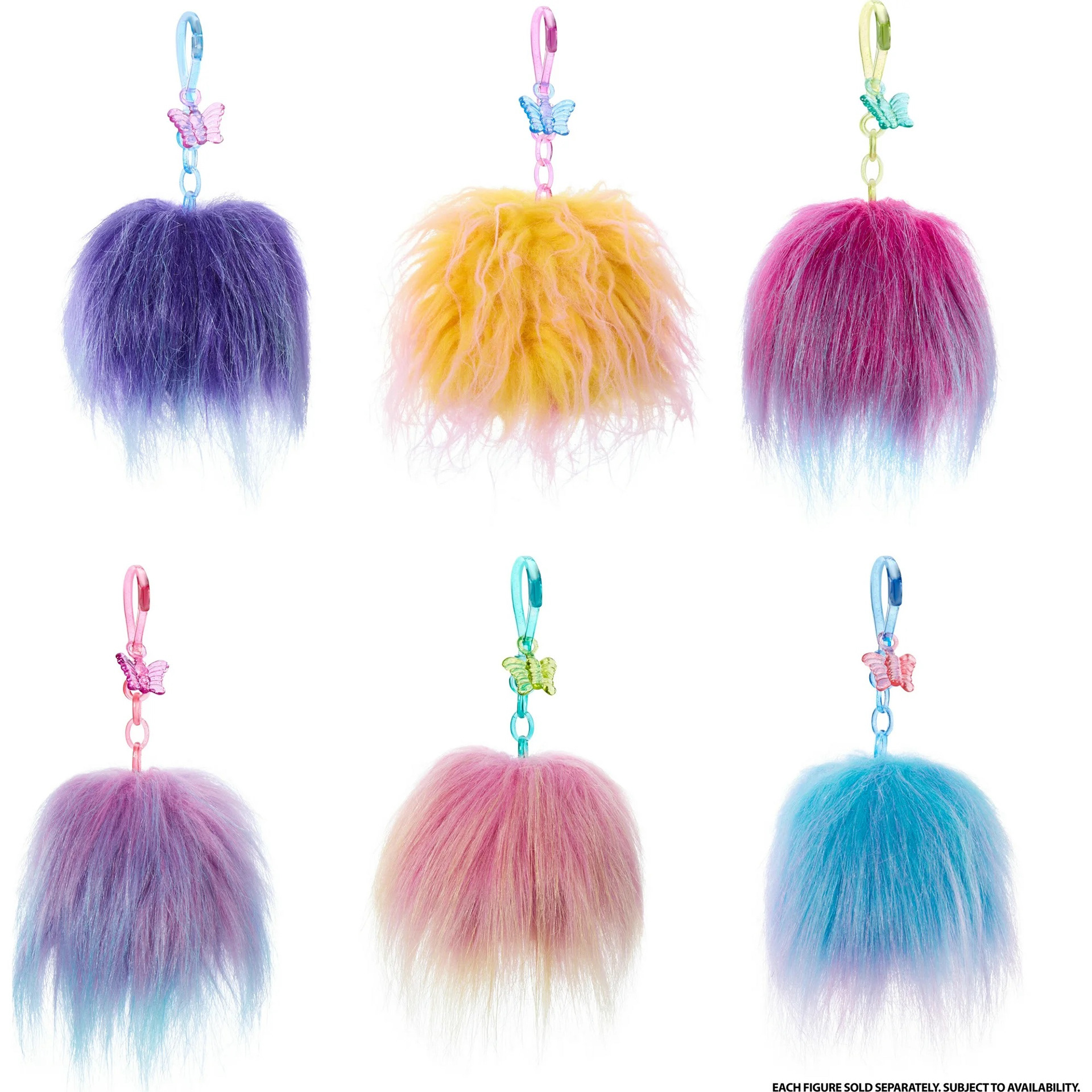 Pom Poms in keychain form