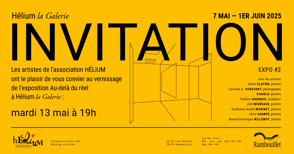 Carton d'invitation au vernissage