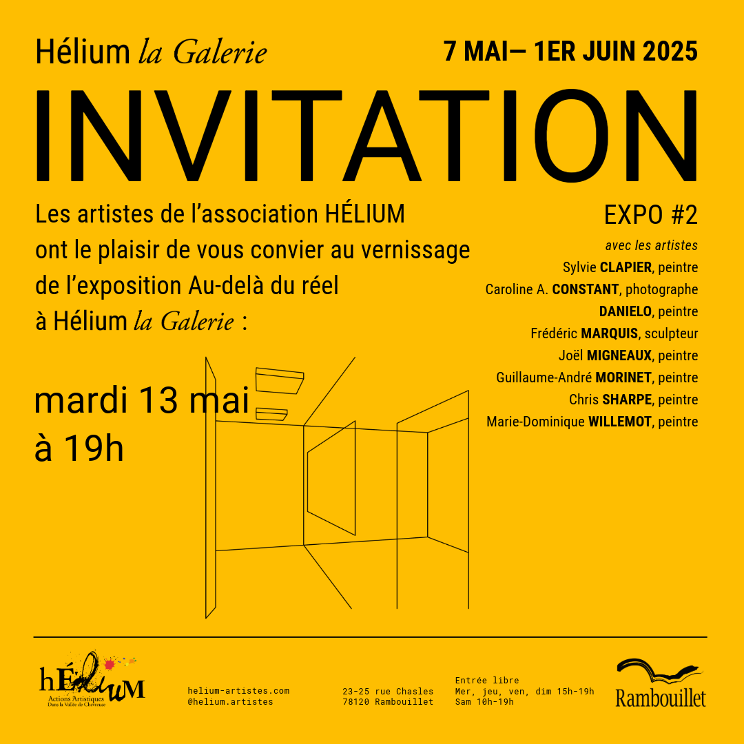 Post facebook d'invitation au vernissage