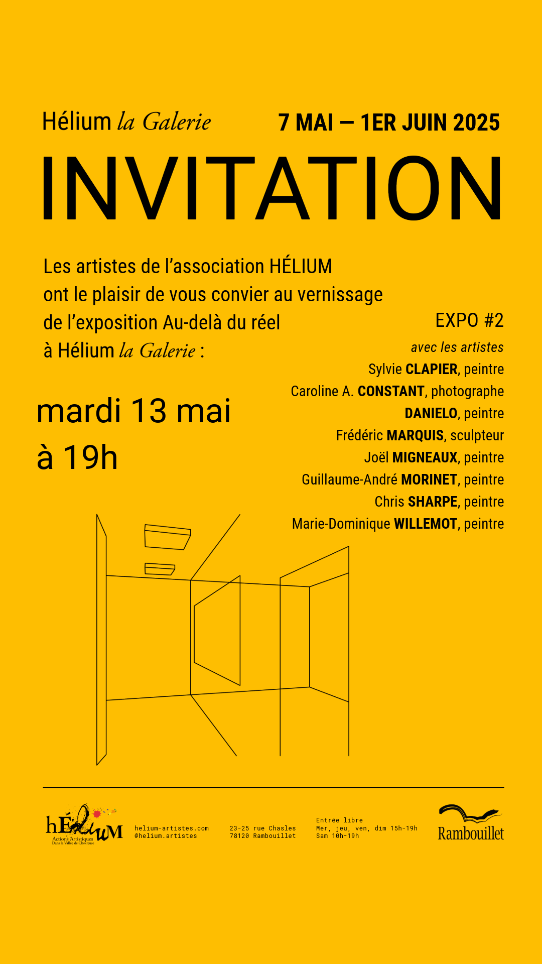 Story d'invitation au vernissage