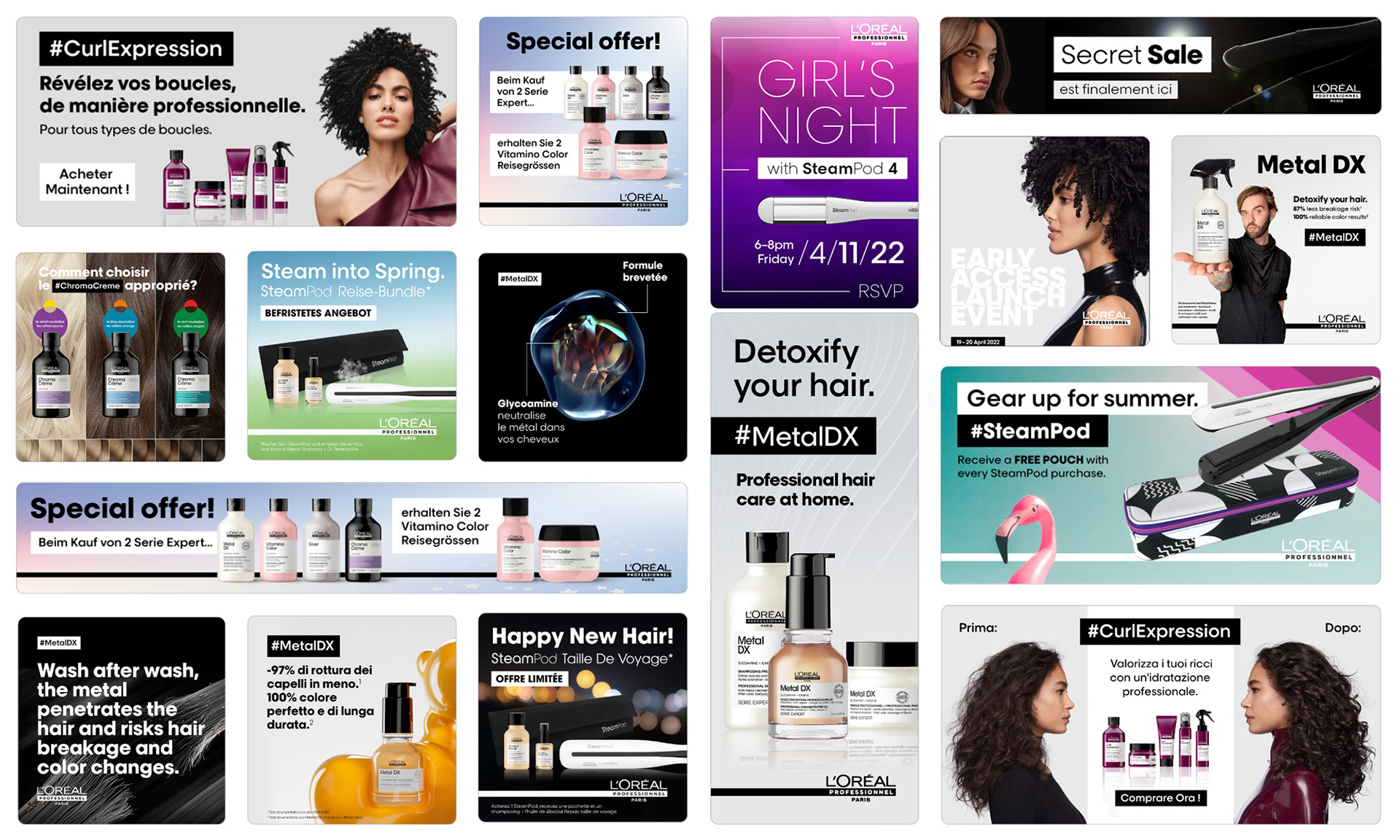 L'Oréal Web banners