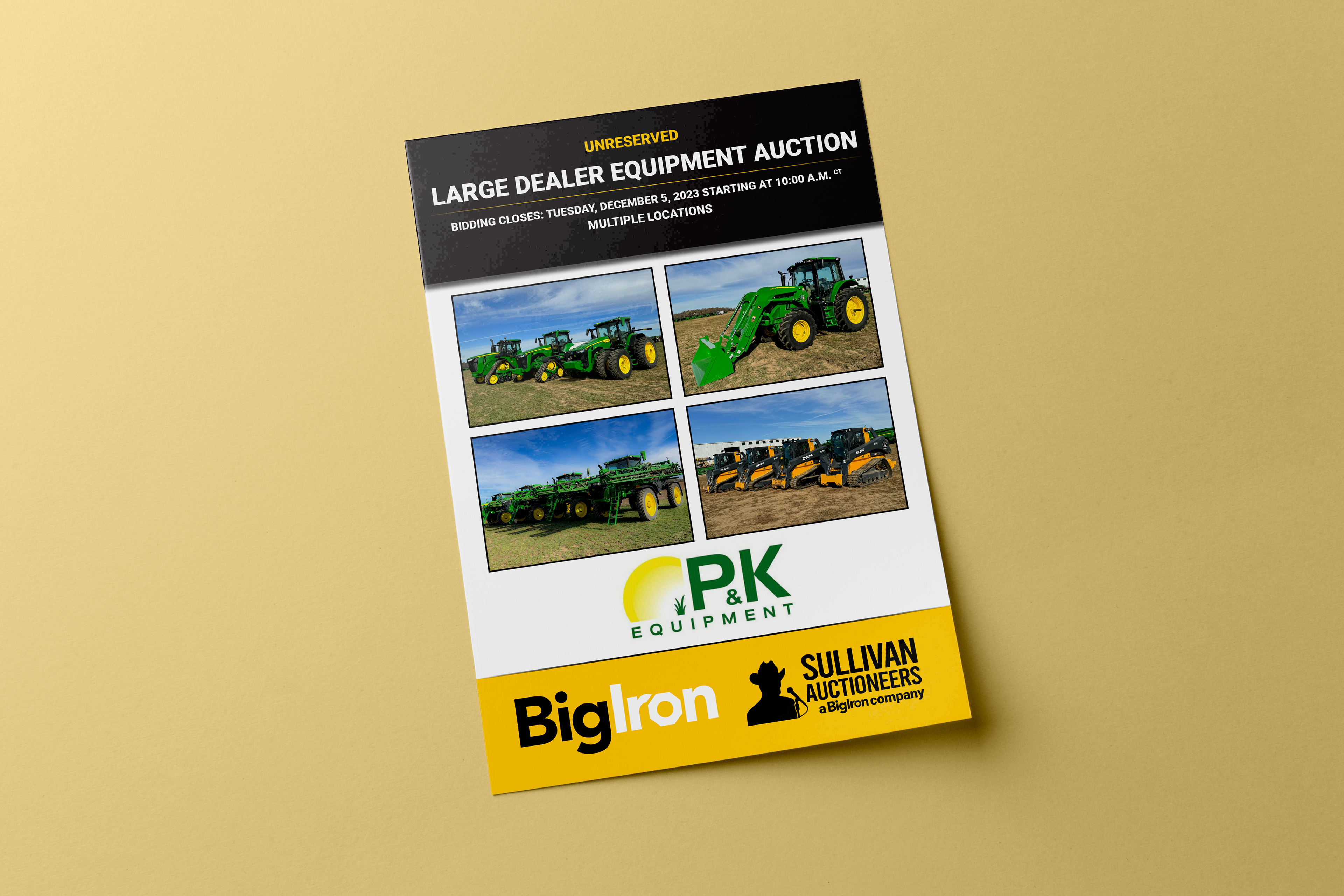 Dealer Equipment Post Auction Flyer