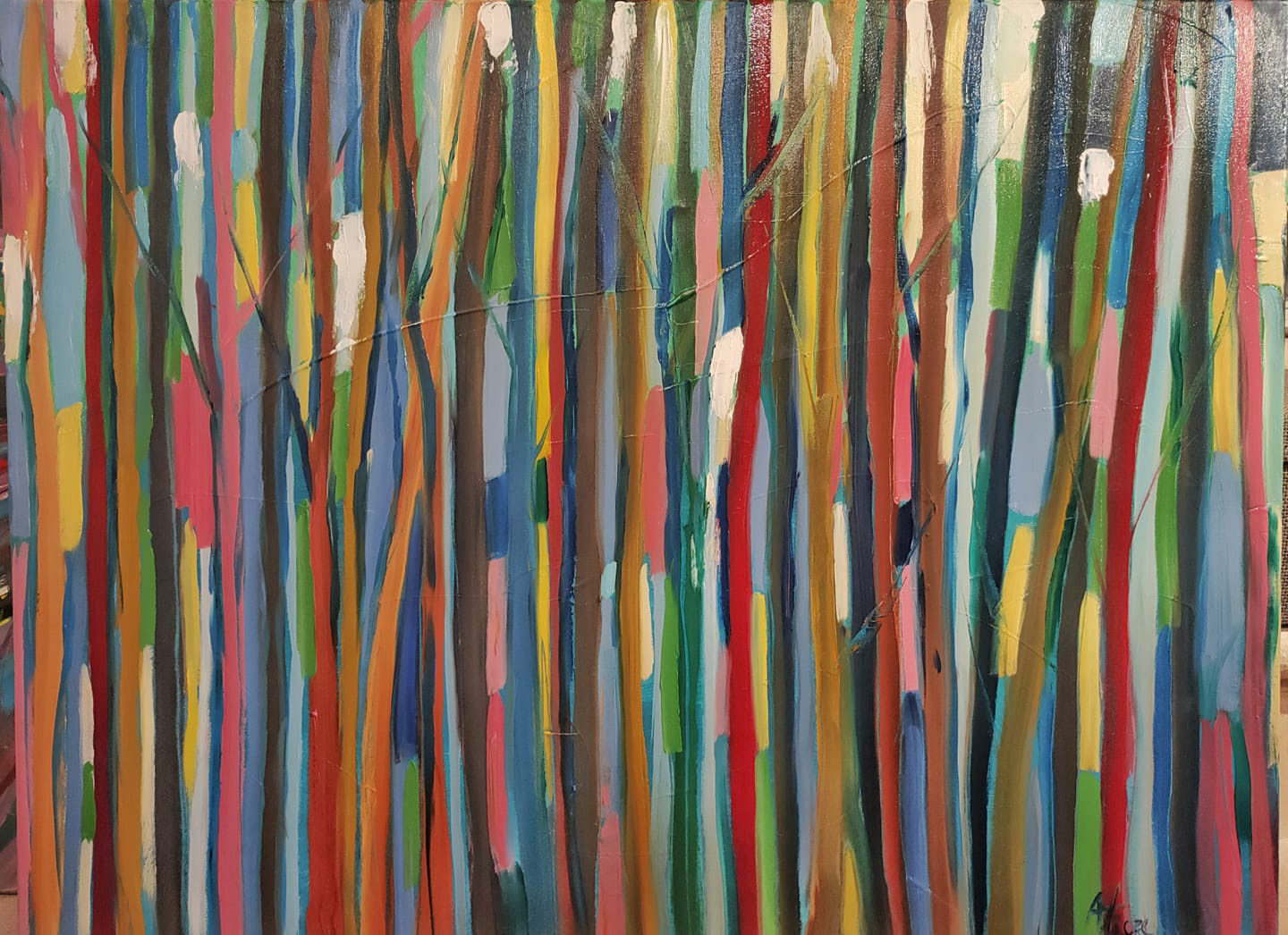 Nature VIII - 80x60 - tecnica mista su tela