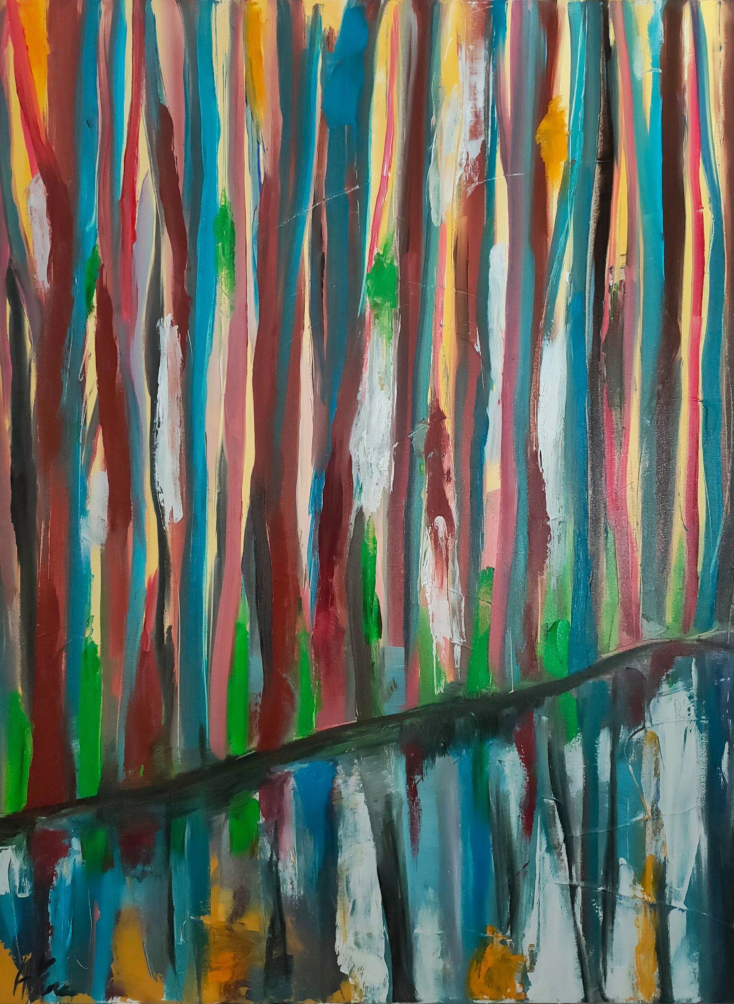 Nature VII - 80x60 - tecnica mista su tela