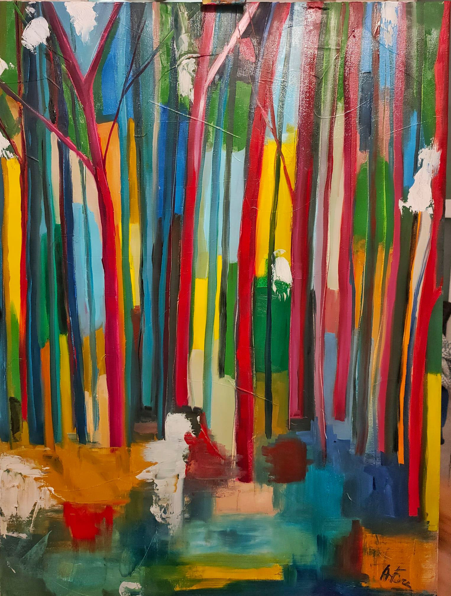 Nature IX - 60x80 - tecnica mista su tela