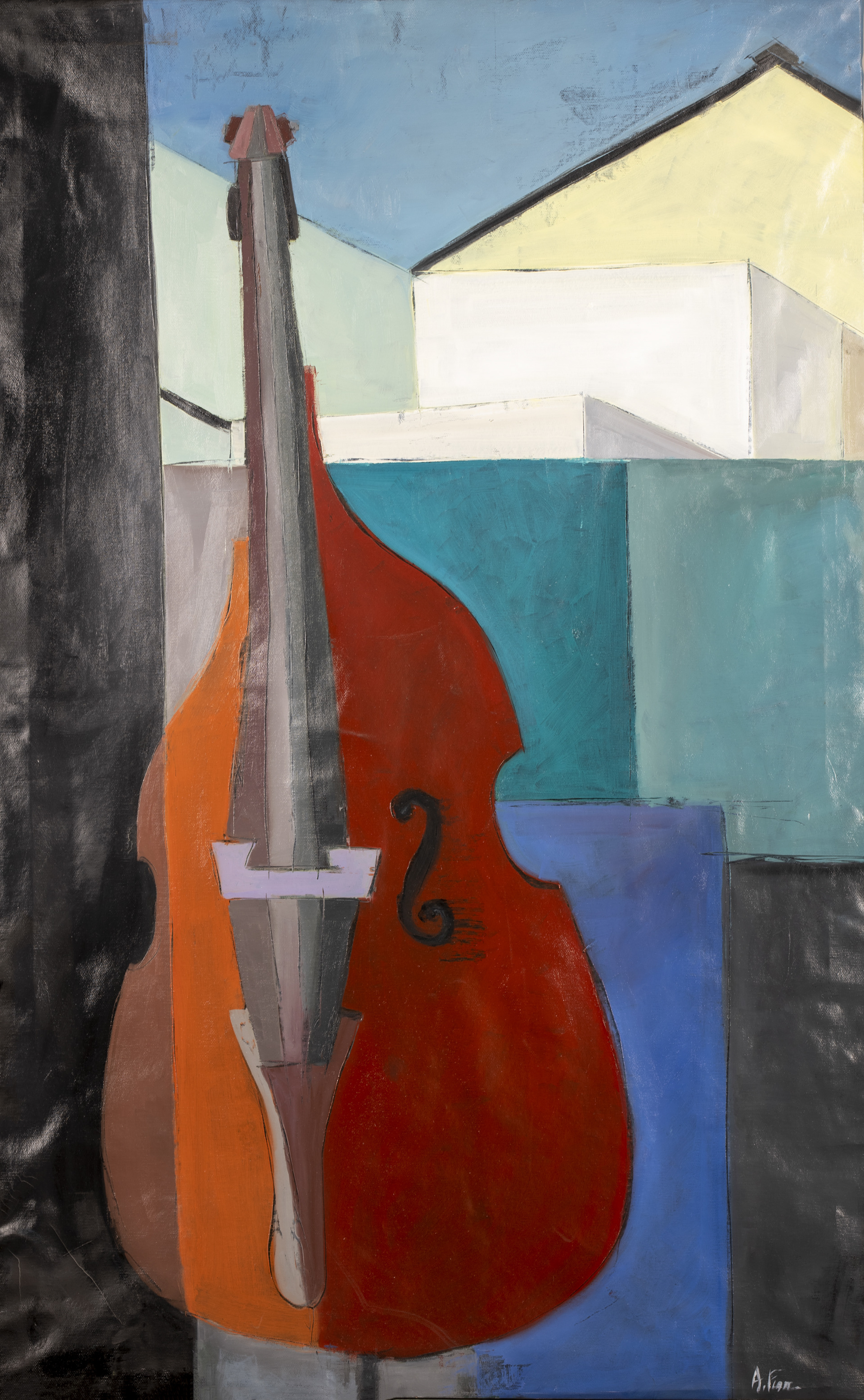 Paesaggio urbano - 70x100 - olio su tela