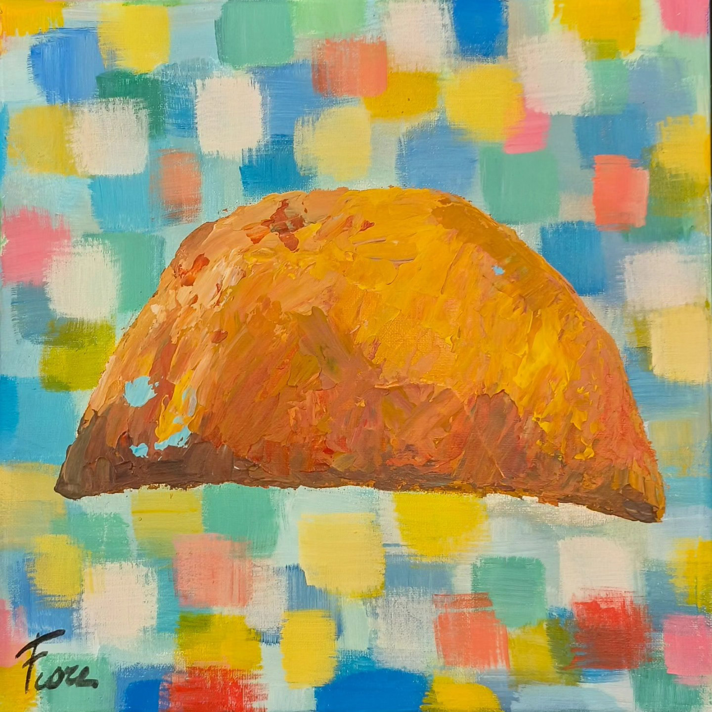 Panzerotto - 20x20 - acrilico su tela