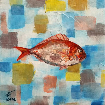 “Dentice” - acrilico su tela - 20x20