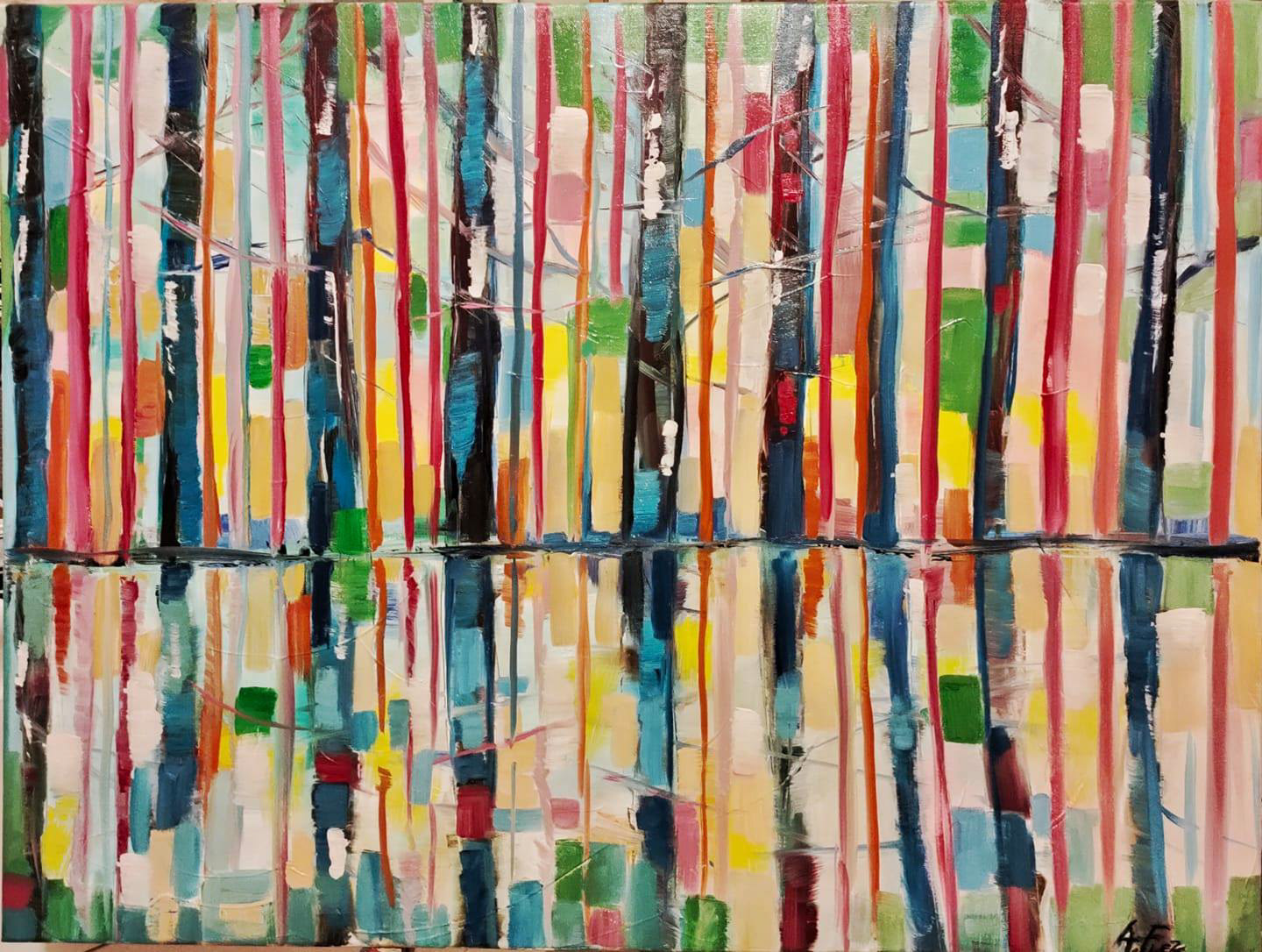Nature IV - 80x60 - tecnica mista su tela