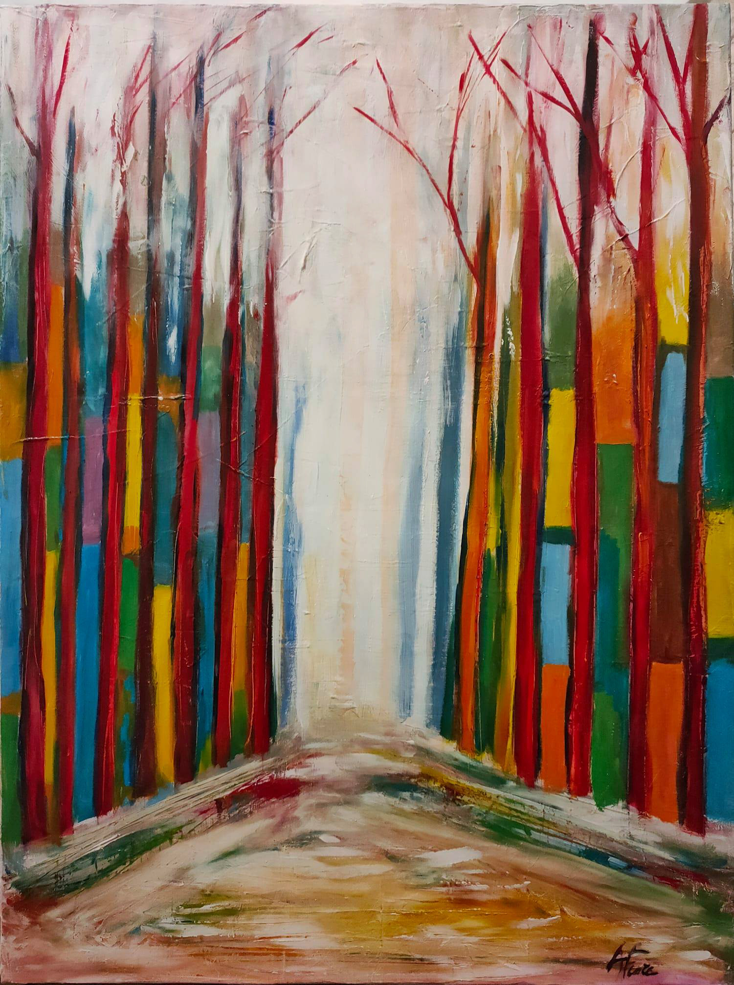 Nature XI - 80x60 - tecnica mista su tela