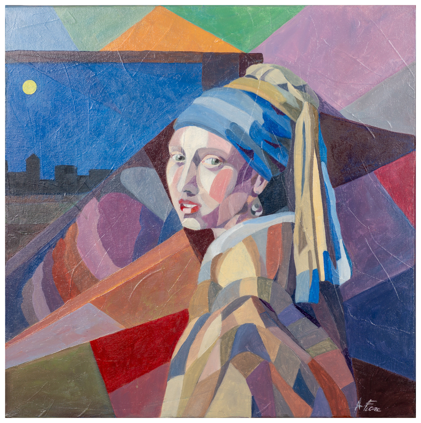 Omaggio a Vermeer - 60x60 - olio su tela